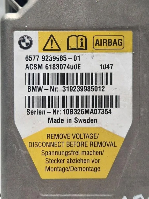 Airbagmodule BMW 5 (F10) 618307400E 2.0d 135kW 2011 image 4