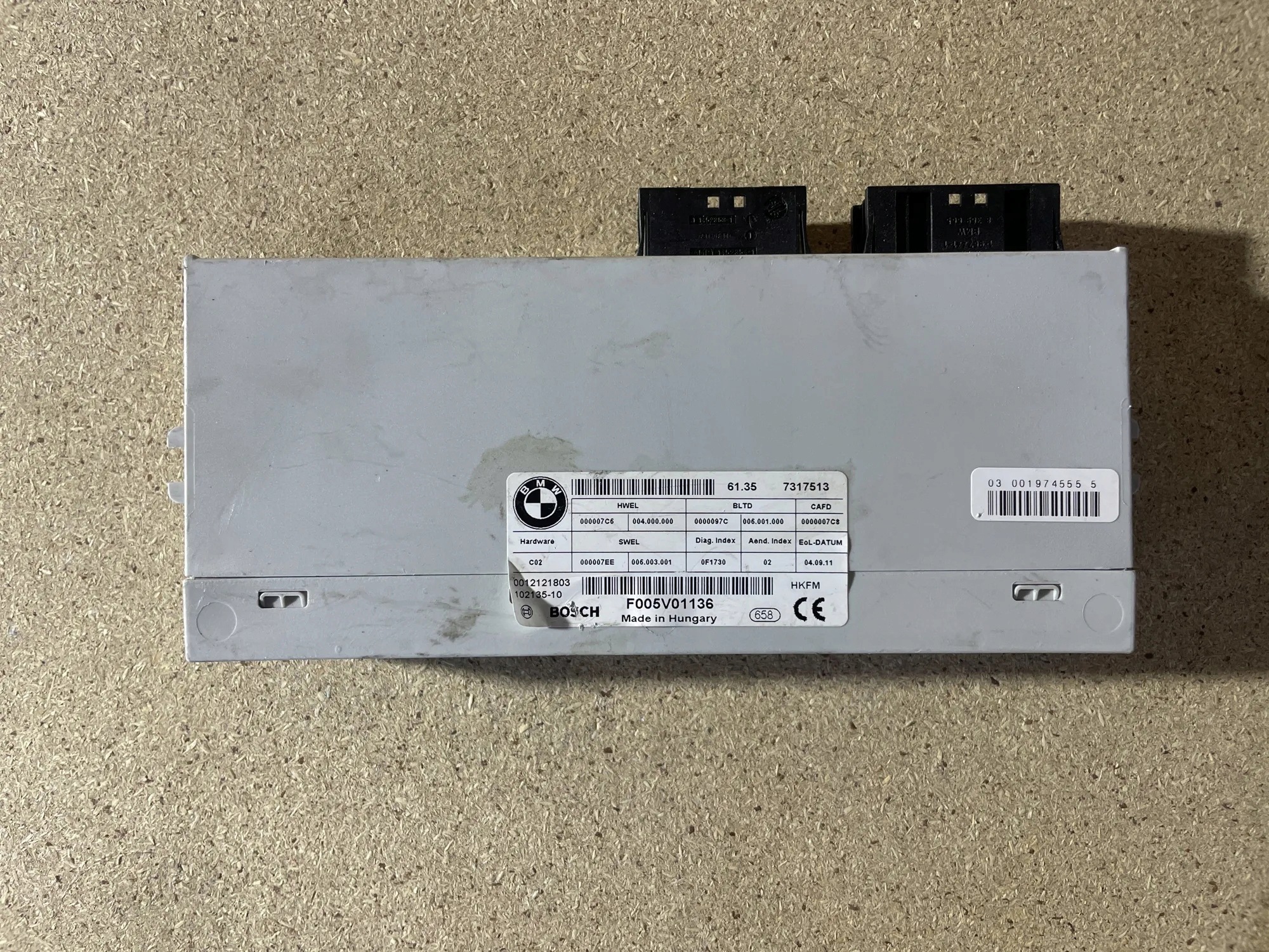BMW 5 F10 Komfortmodul F005V01136 2.0d 2012 image 2