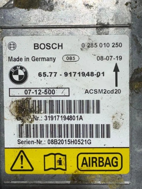 Module airbag BMW X5 E70 ACSM2CV20 408kW 2009 image 5