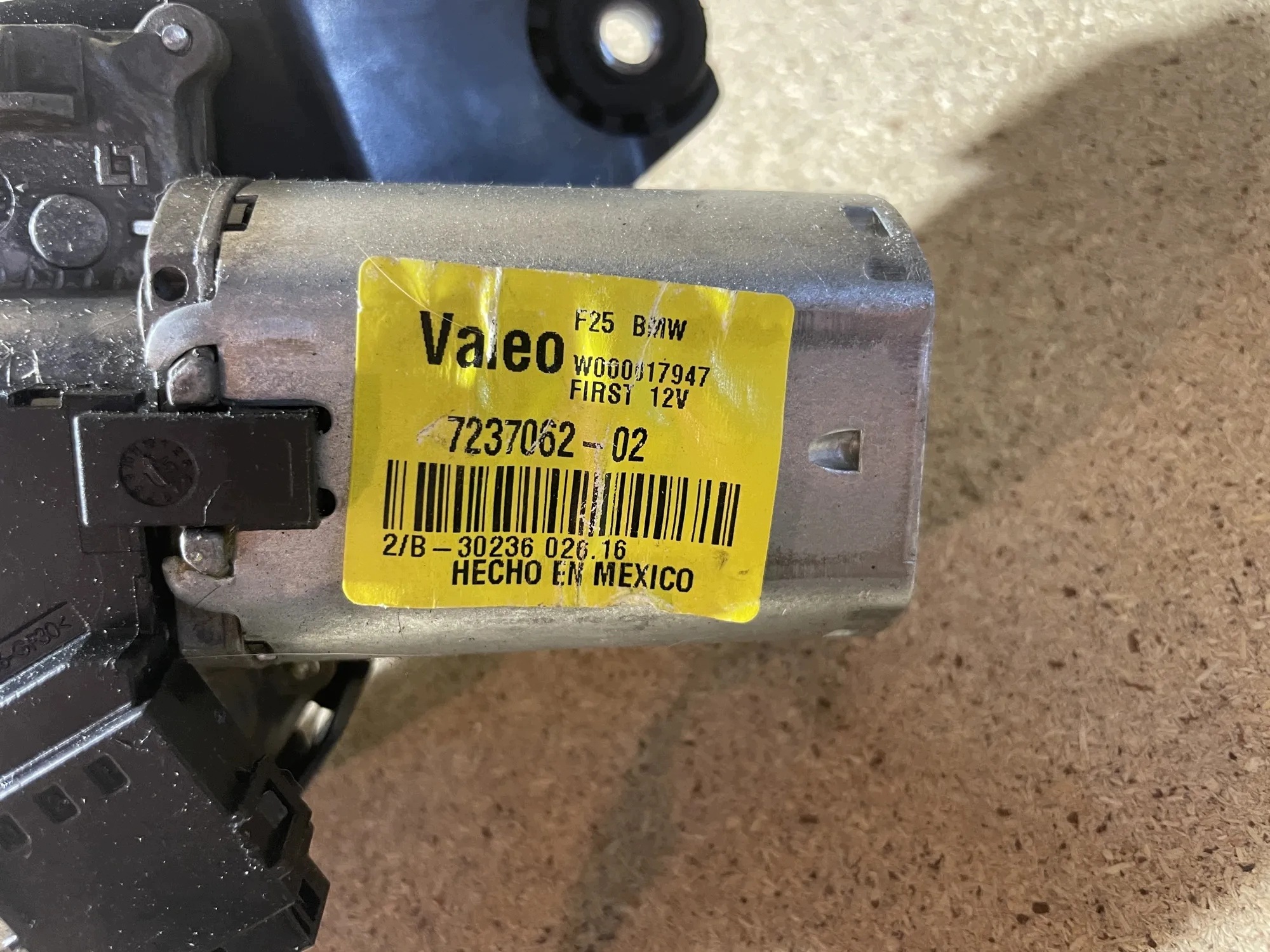 BMW X3 F25 Takaluukun Pyyhkimen Moottori 723706202