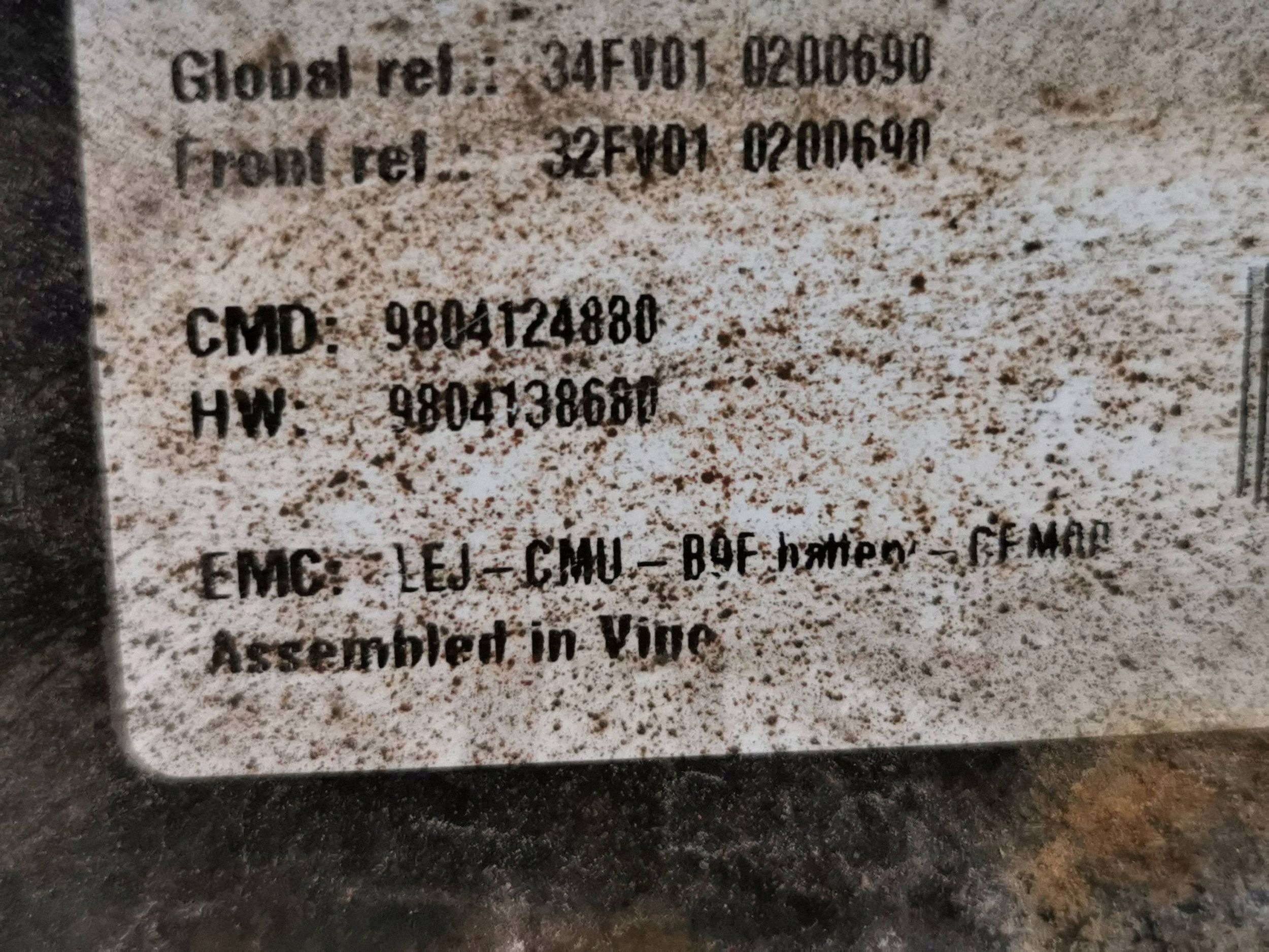 2014 Peugeot Partner Traction Battery HEV/EV 9804138680