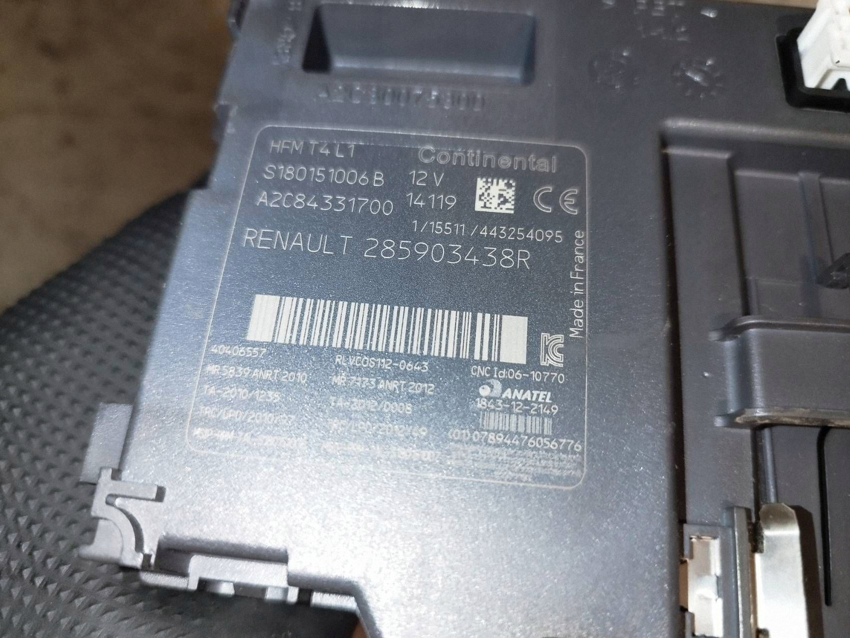 Lector de tarjetas 285903438R Renault Clio IV 12- image 3