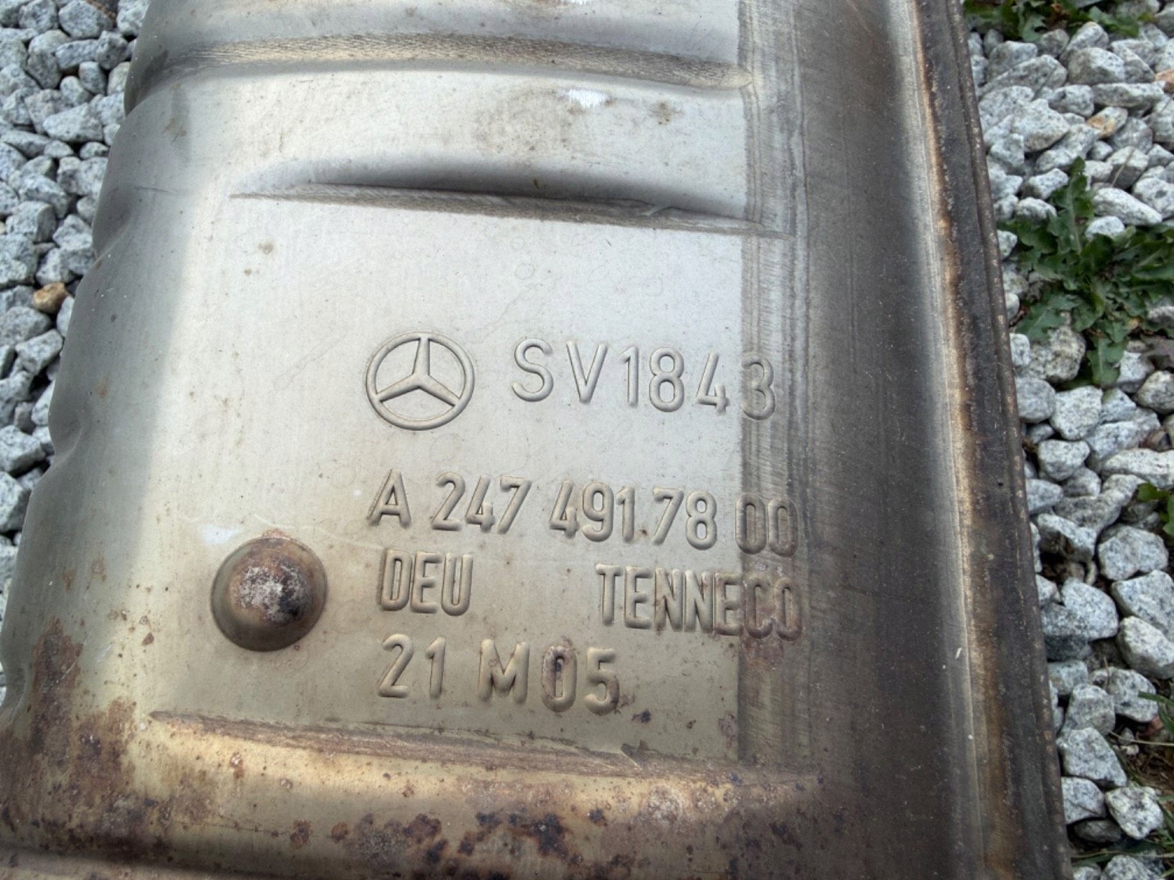 DPF-katalysator Mercedes GLA H247 1.3 Hybride A2474917800 image 10