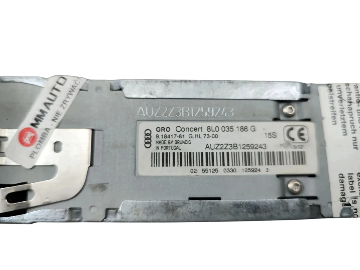 Radio CD Audi A3 8L 8L0035186G image 5