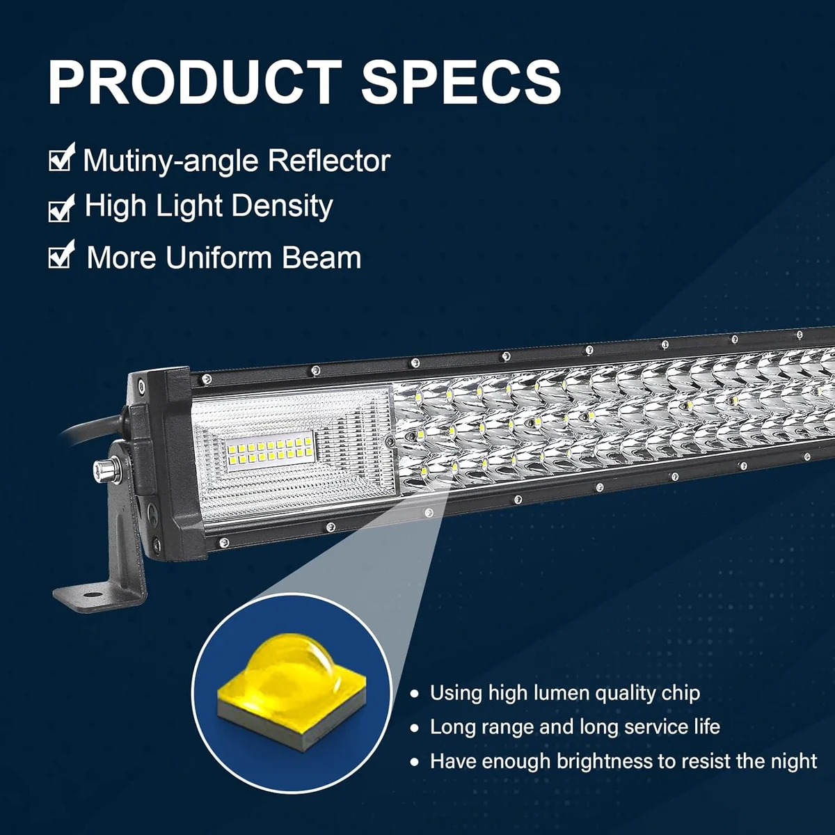 Phare LED RIGIDON 127cm 648W 12-24V image 3