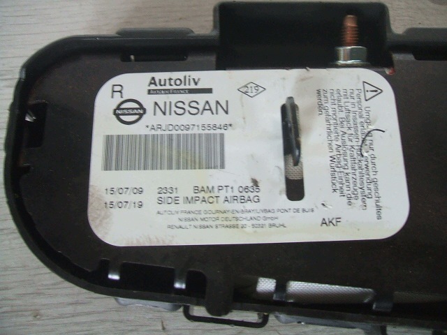 Nissan Qashqai J10 Airbag-Vorhang links/rechts 985P0JD00A image 5