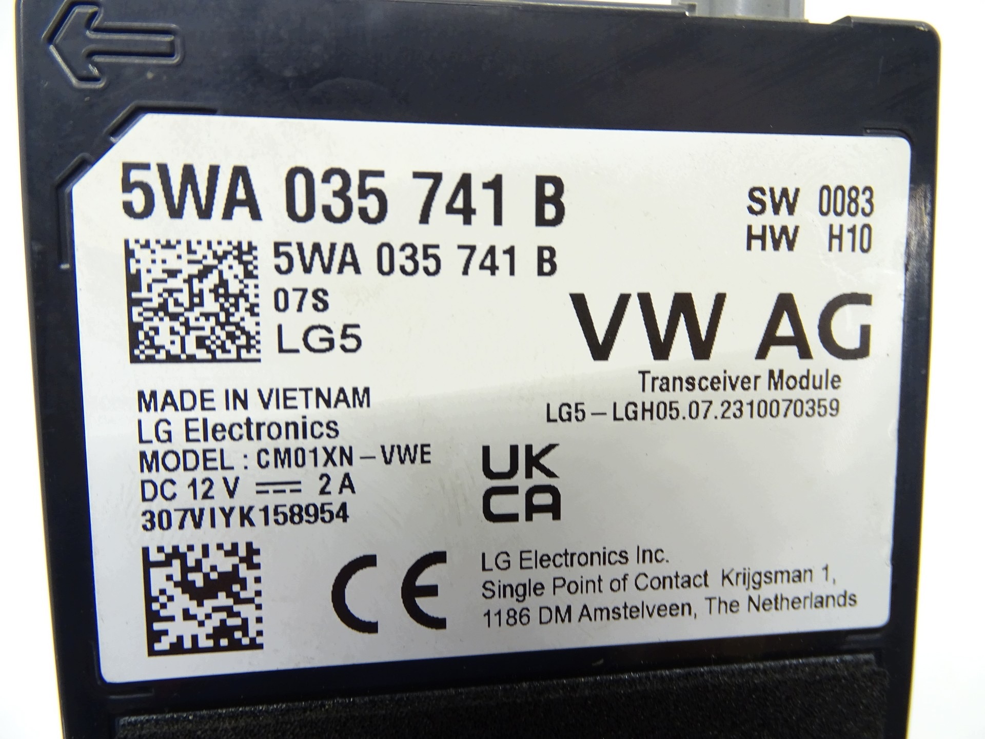 Antennenverstärker Modul VW Golf VIII 5WA035741B image 3