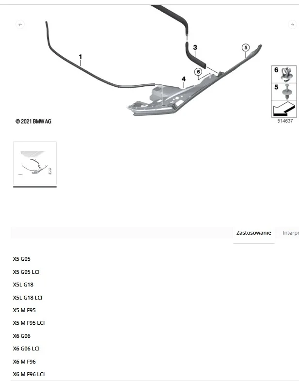 Joint aile BMW X5 G05 X6 G06 Droit image 5
