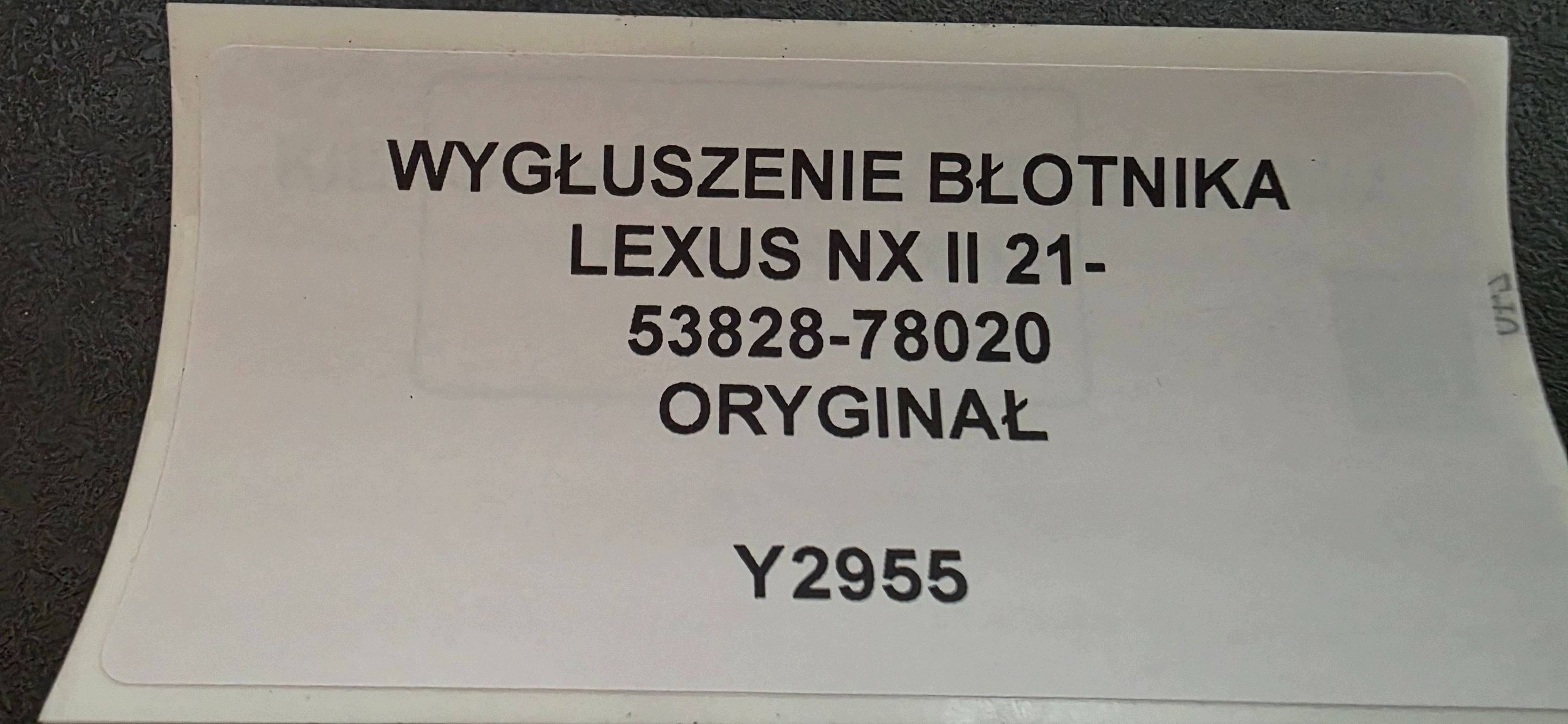 Insonorisation aile avant Lexus NX 5382878020 image 7