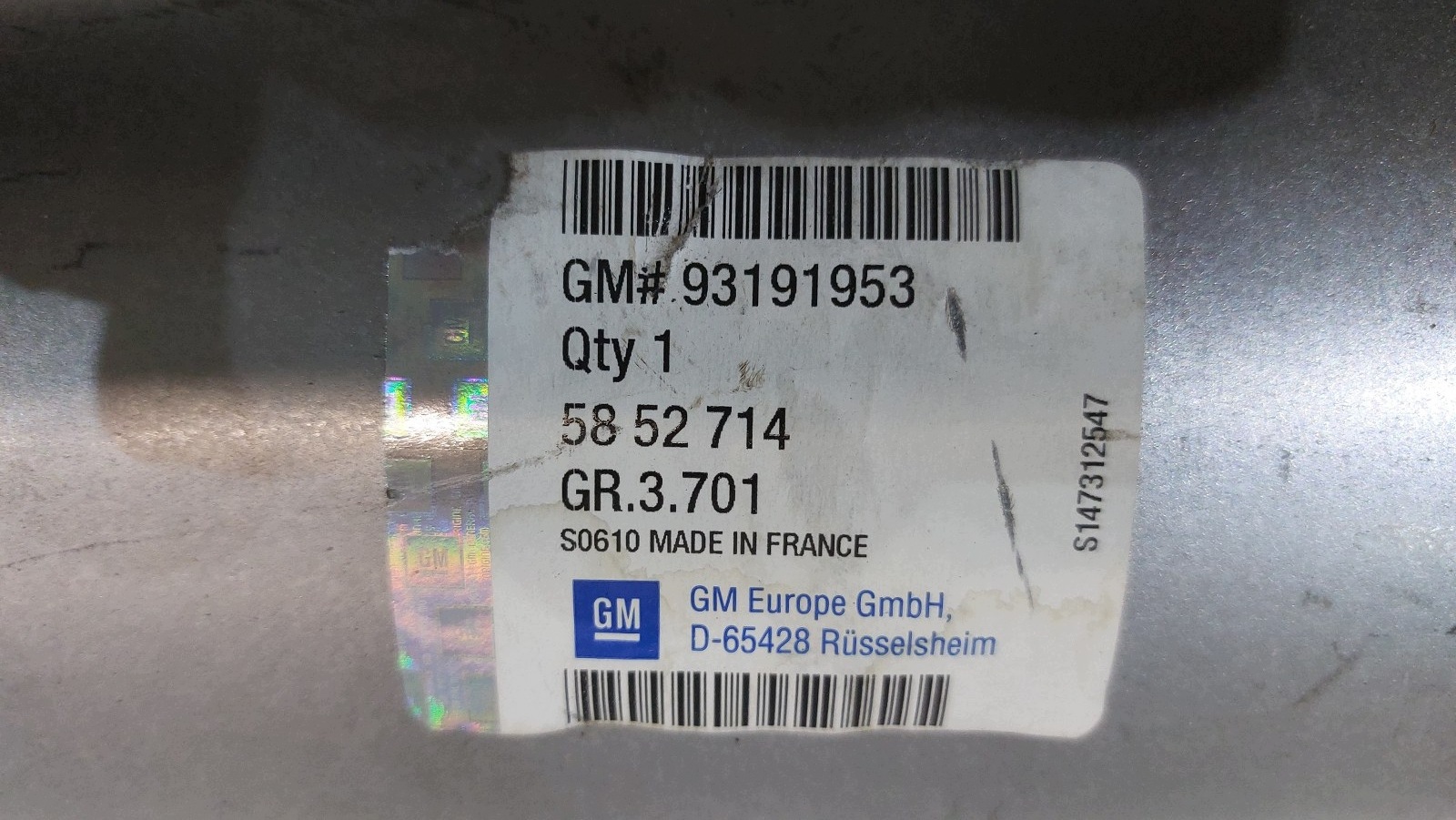 Silencieux interm. Opel Zafira A 93191953 image 3