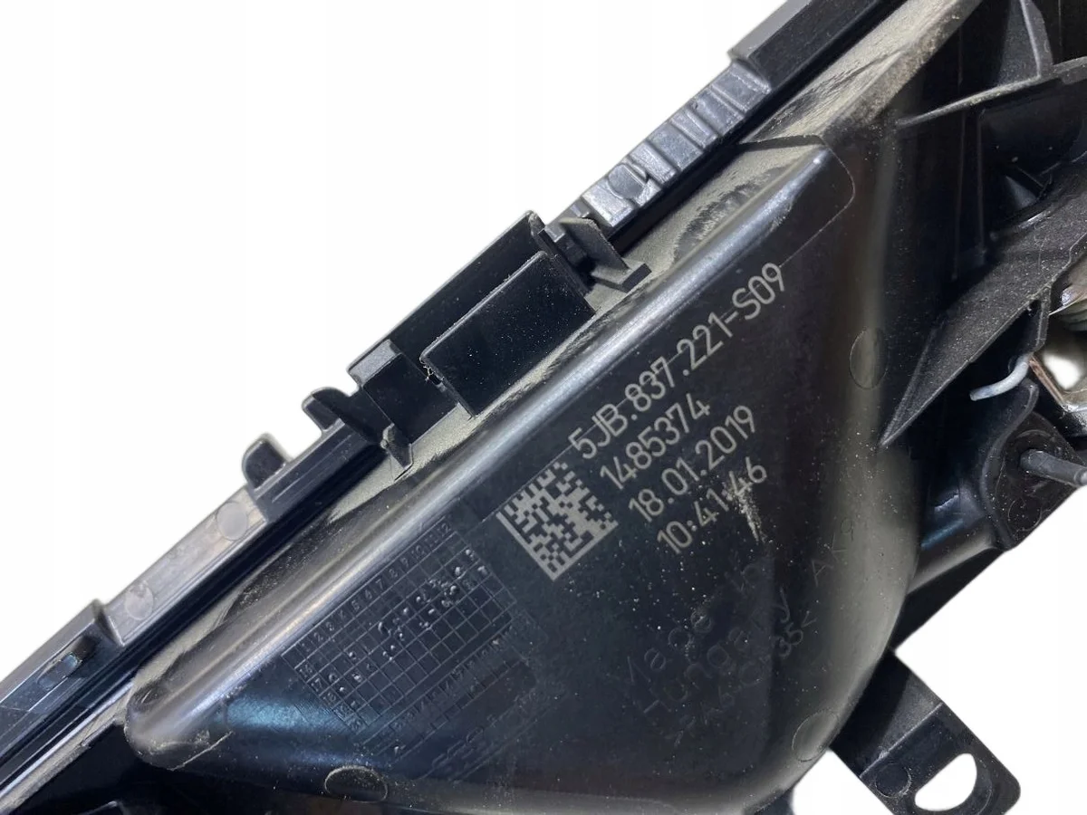 Maçaneta Interna Esquerda Skoda Rapid 5JB837221 image 3