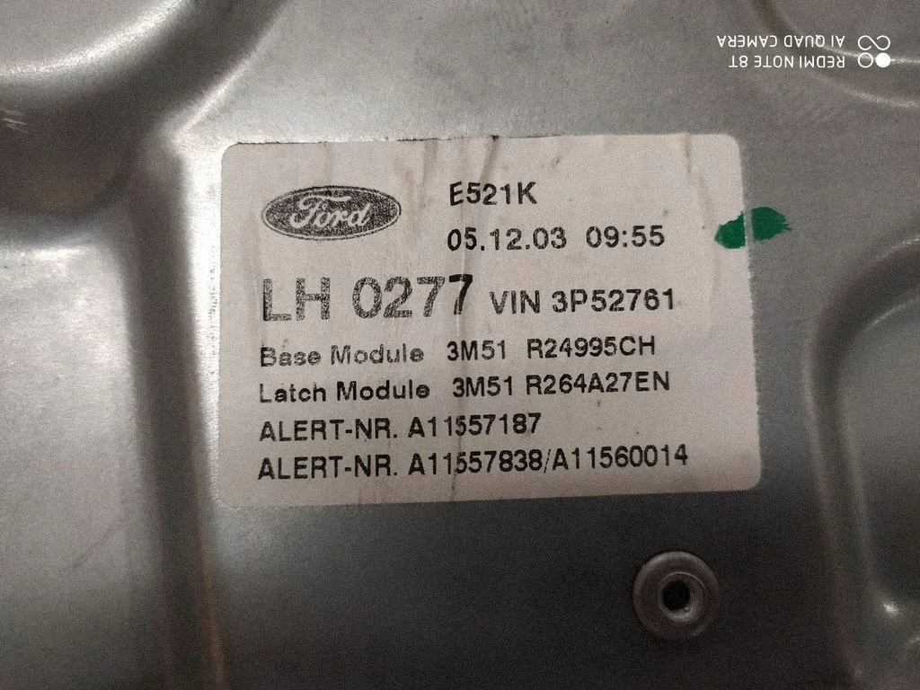 Ford Focus C-MAX 2006 ikkunannostin takana