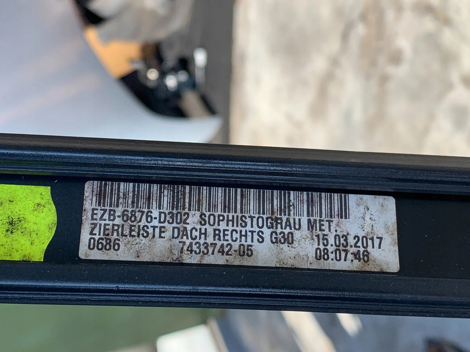 BMW G30 Barra Teto Usada OEM 7433742 image 8