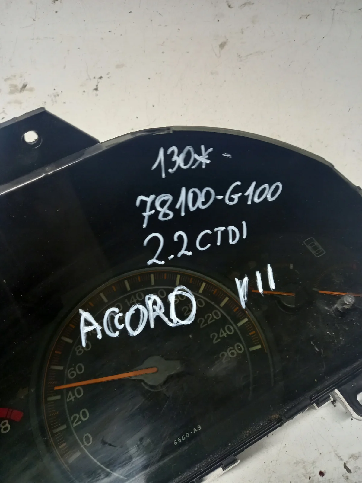 Mittaristo Honda Accord VII 2.2 CTDI