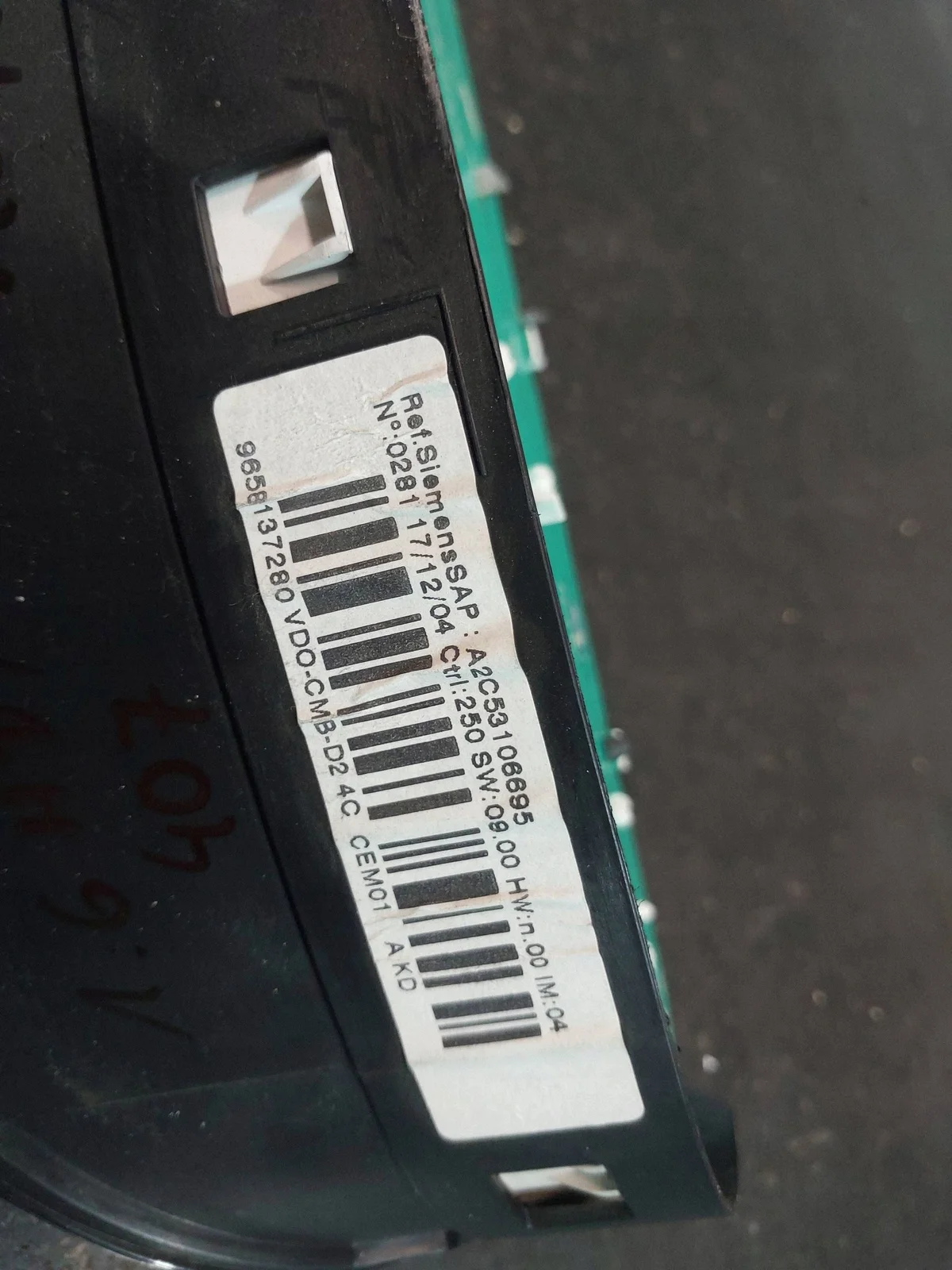 Compteur Peugeot OE 9658137280 image 6
