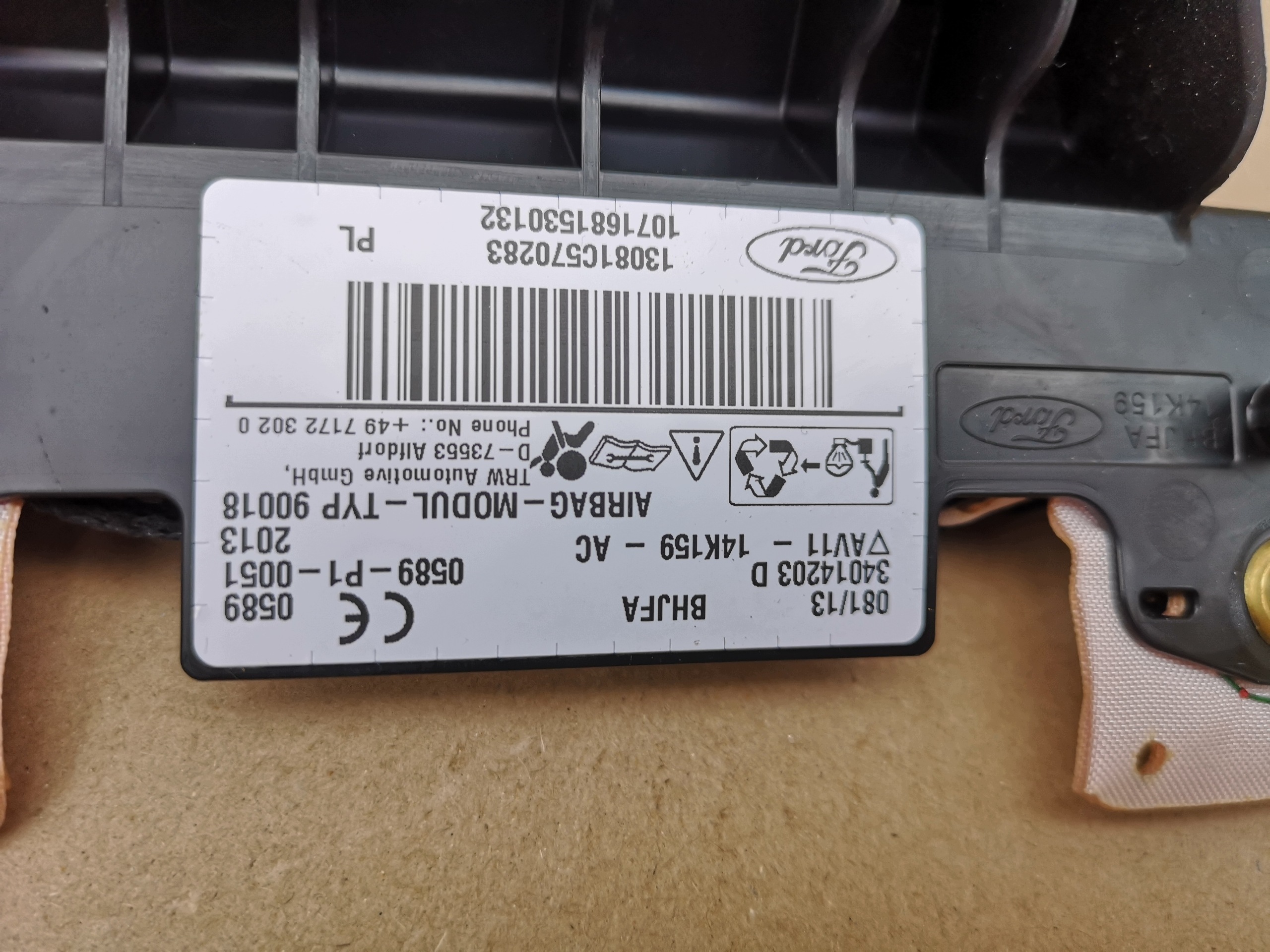 Airbag rideau droit Ford B-MAX AV11-14K159-AC image 5