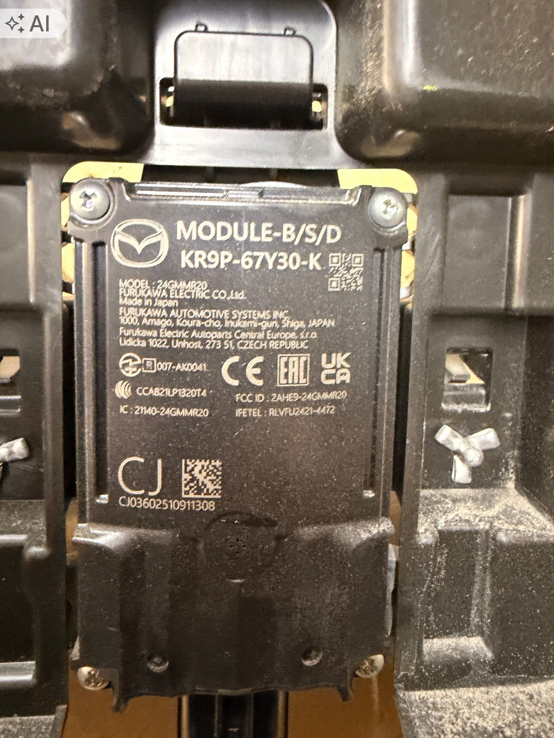 Radar Mazda 3 IV BP KR9P-67Y30-K d'occasion