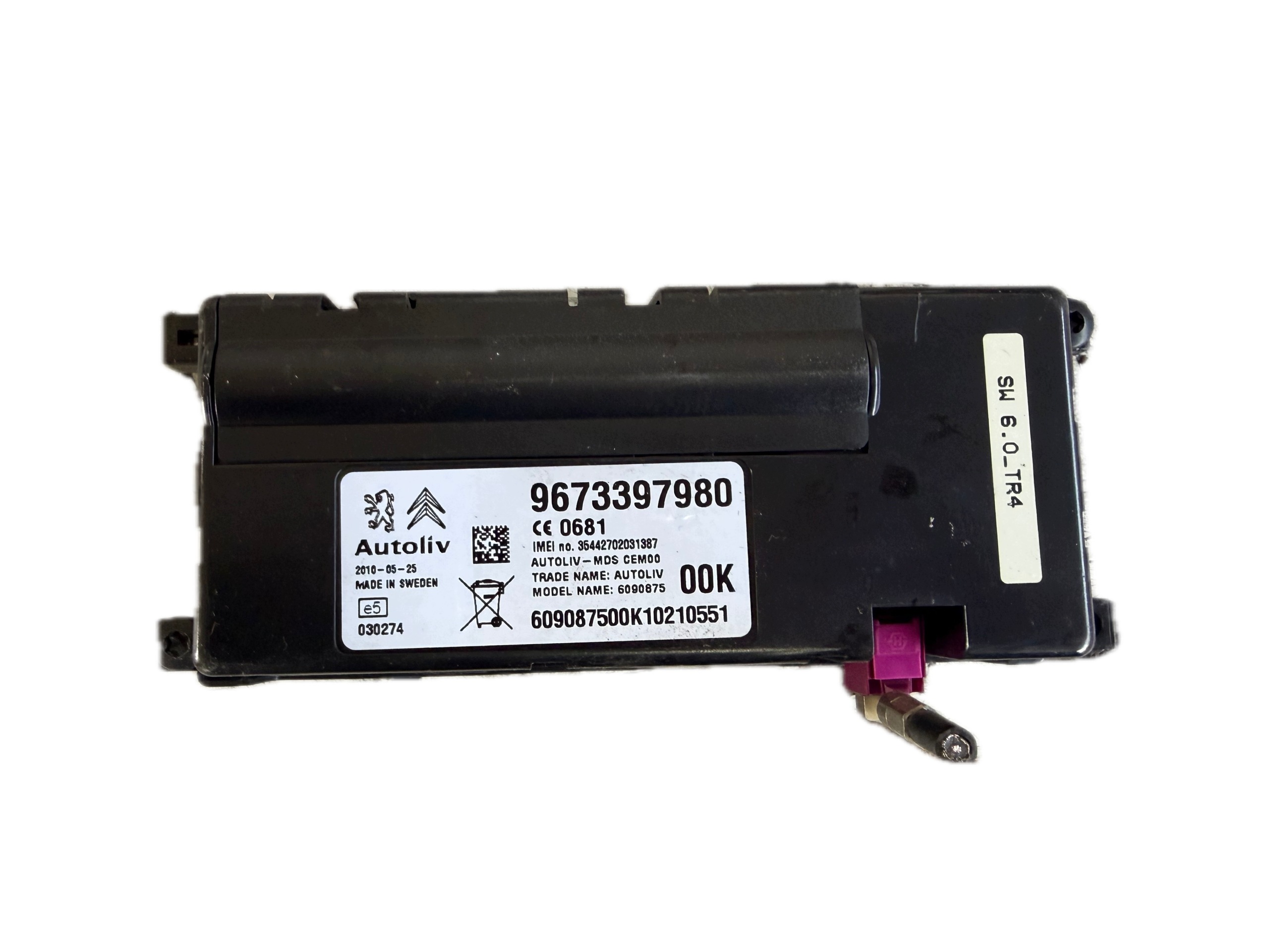 Module Bluetooth Citroën C5 III X7 9673397980 image 2