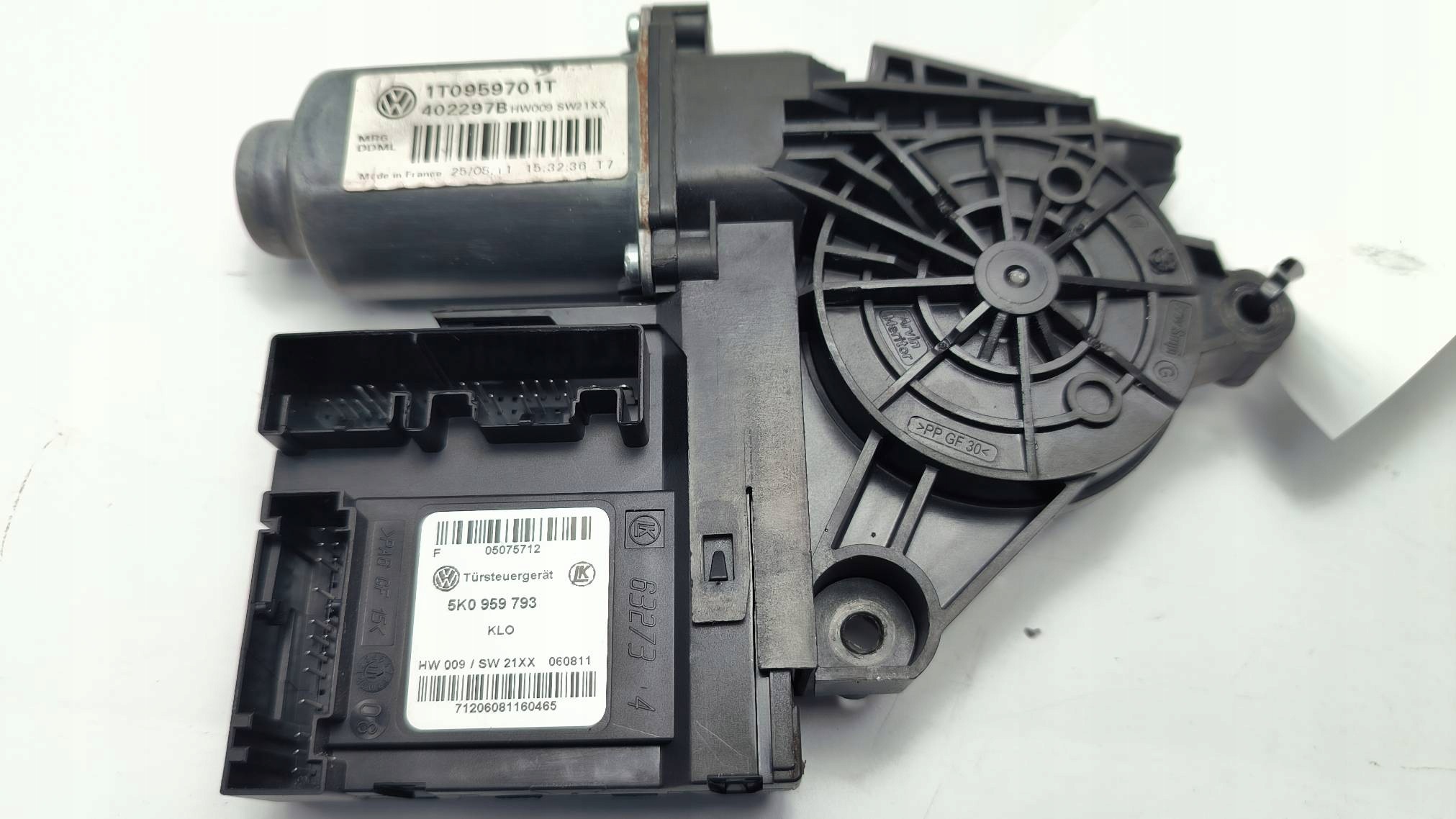 Motor de Vidro Esquerdo Dianteiro Skoda Octavia II 1T0959701T image 3