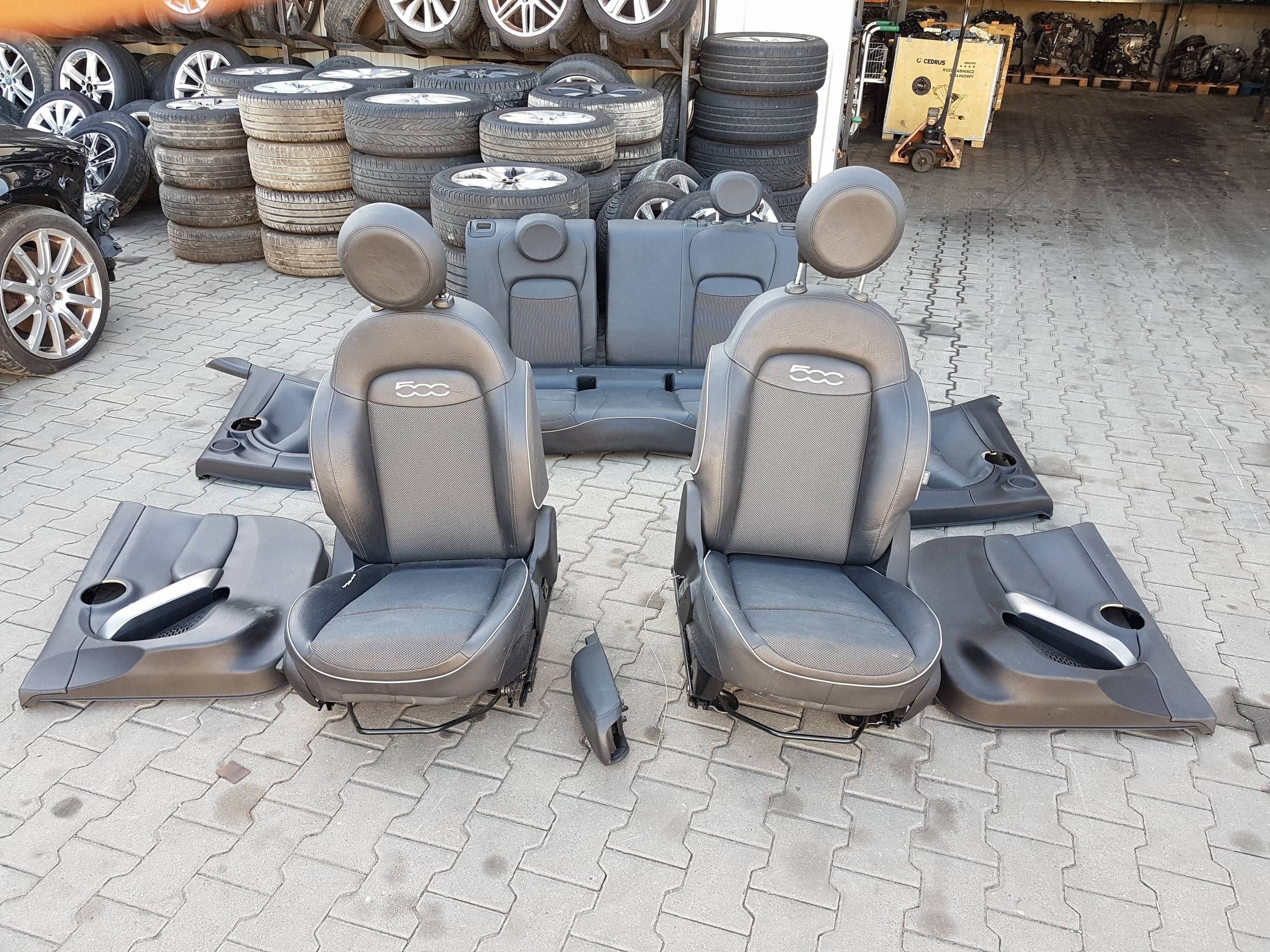 Fiat 500X 14-24r Banco Sofá Completo Meio Couro TOC55106 image 2