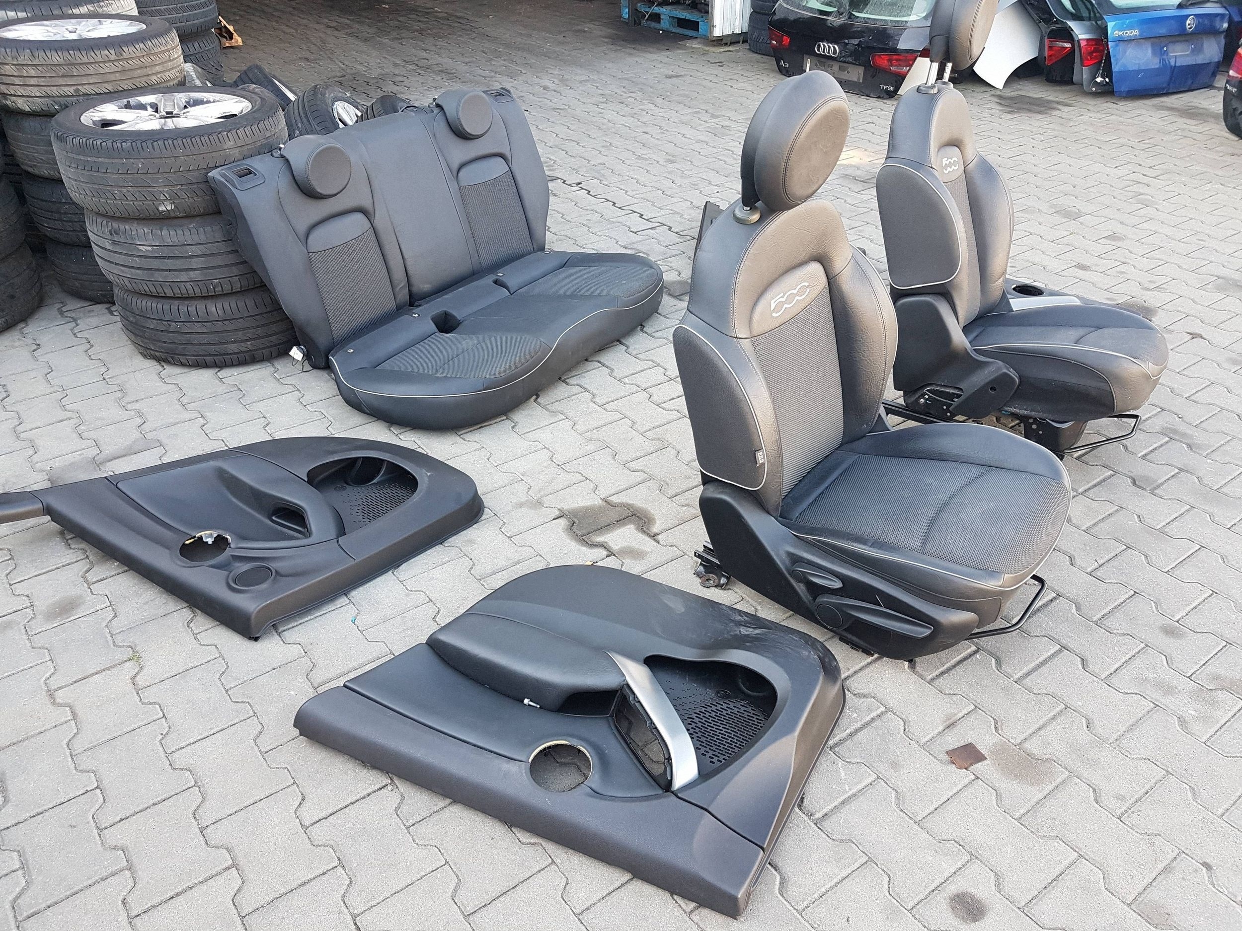 Fiat 500X 14-24r Banco Sofá Completo Meio Couro TOC55106 image 4
