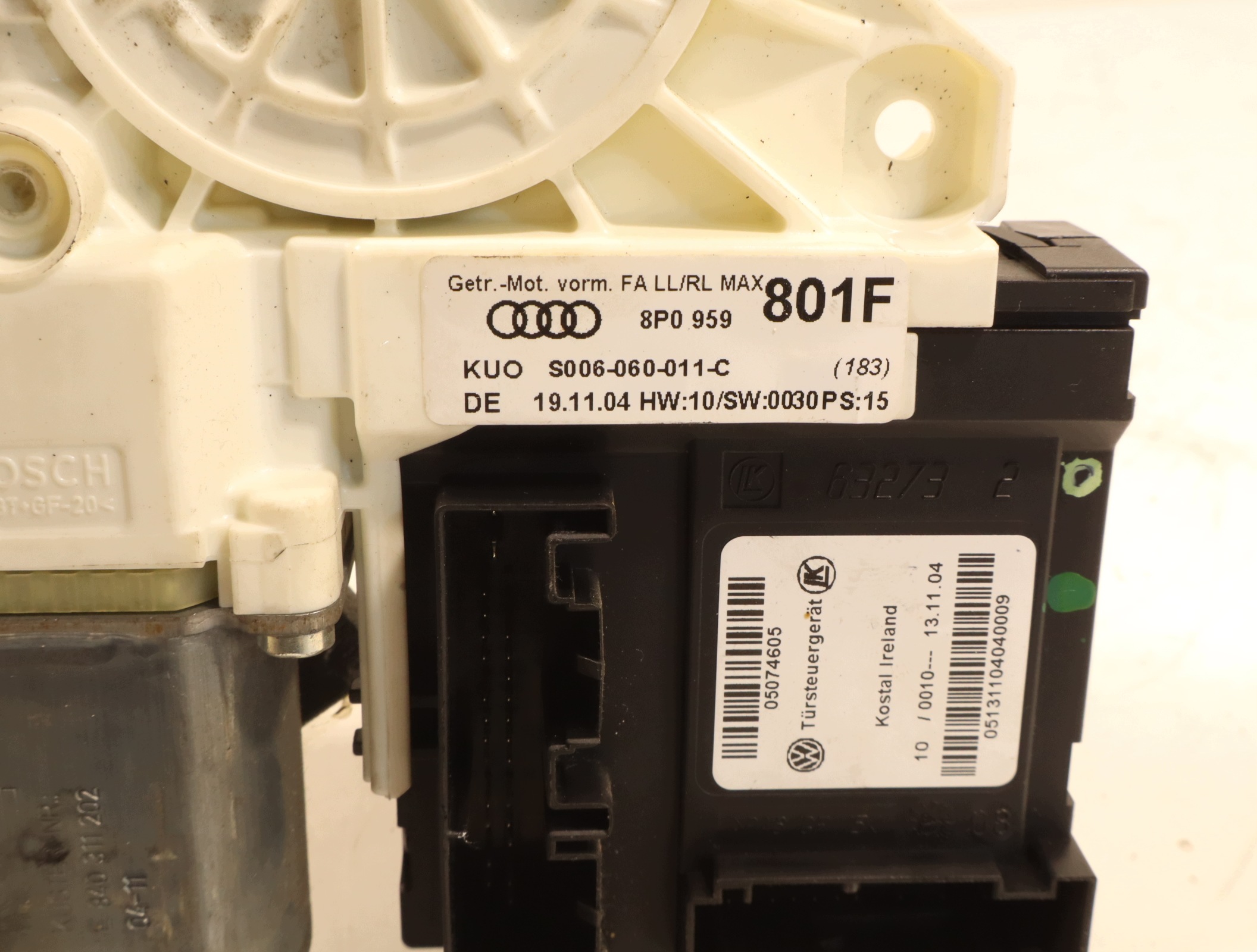 Left Front Window Regulator Audi A3 8P 8P0959801F image 7