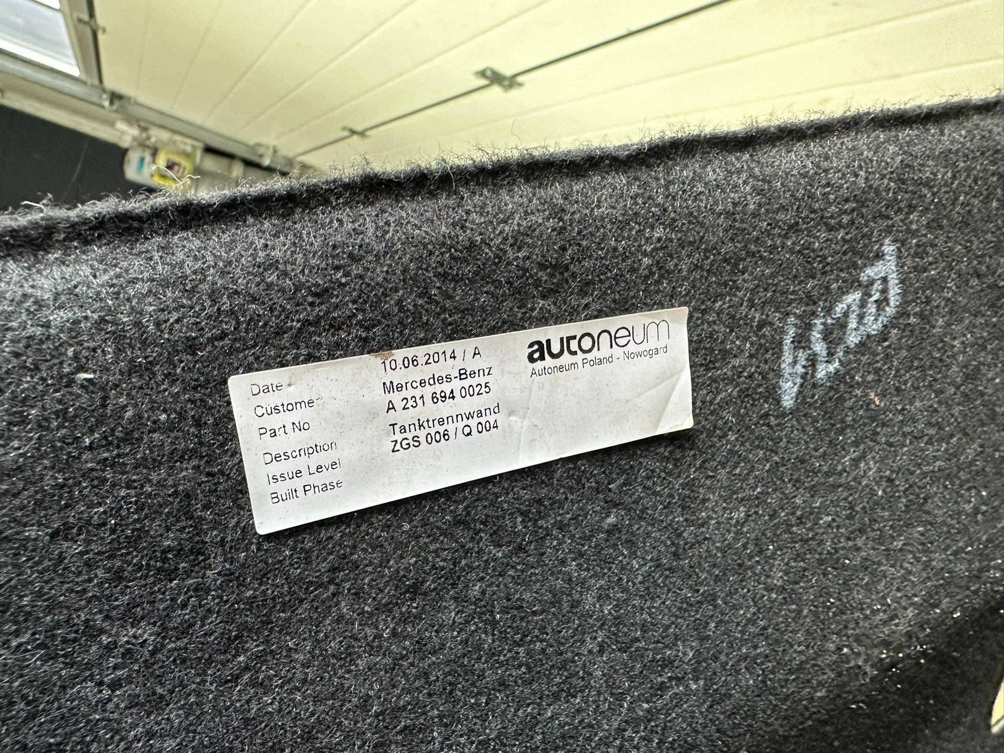 Tapis de coffre Mercedes SL R231 A2316940025 image 7