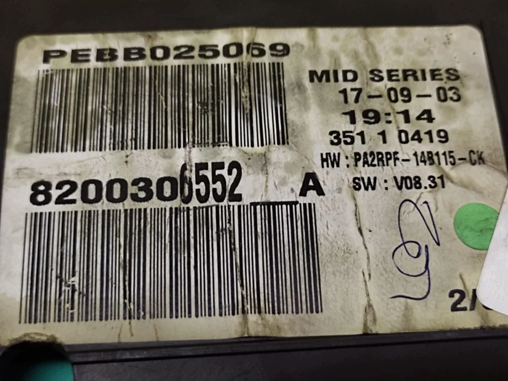 Mittaristo Renault Megane II 8200306552A image 7