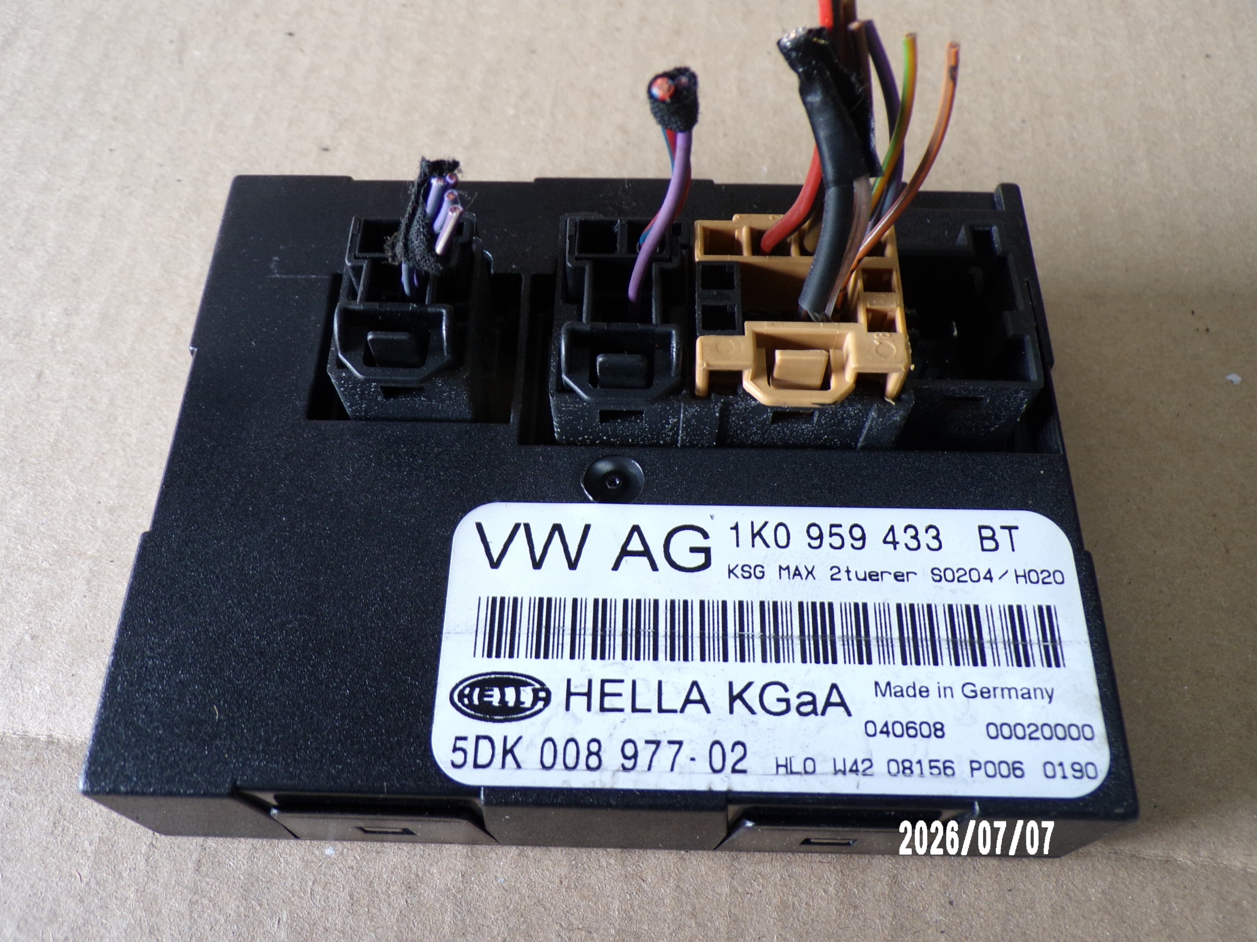 VW Jetta V Módulo Conforto 1K0959433BT image 5