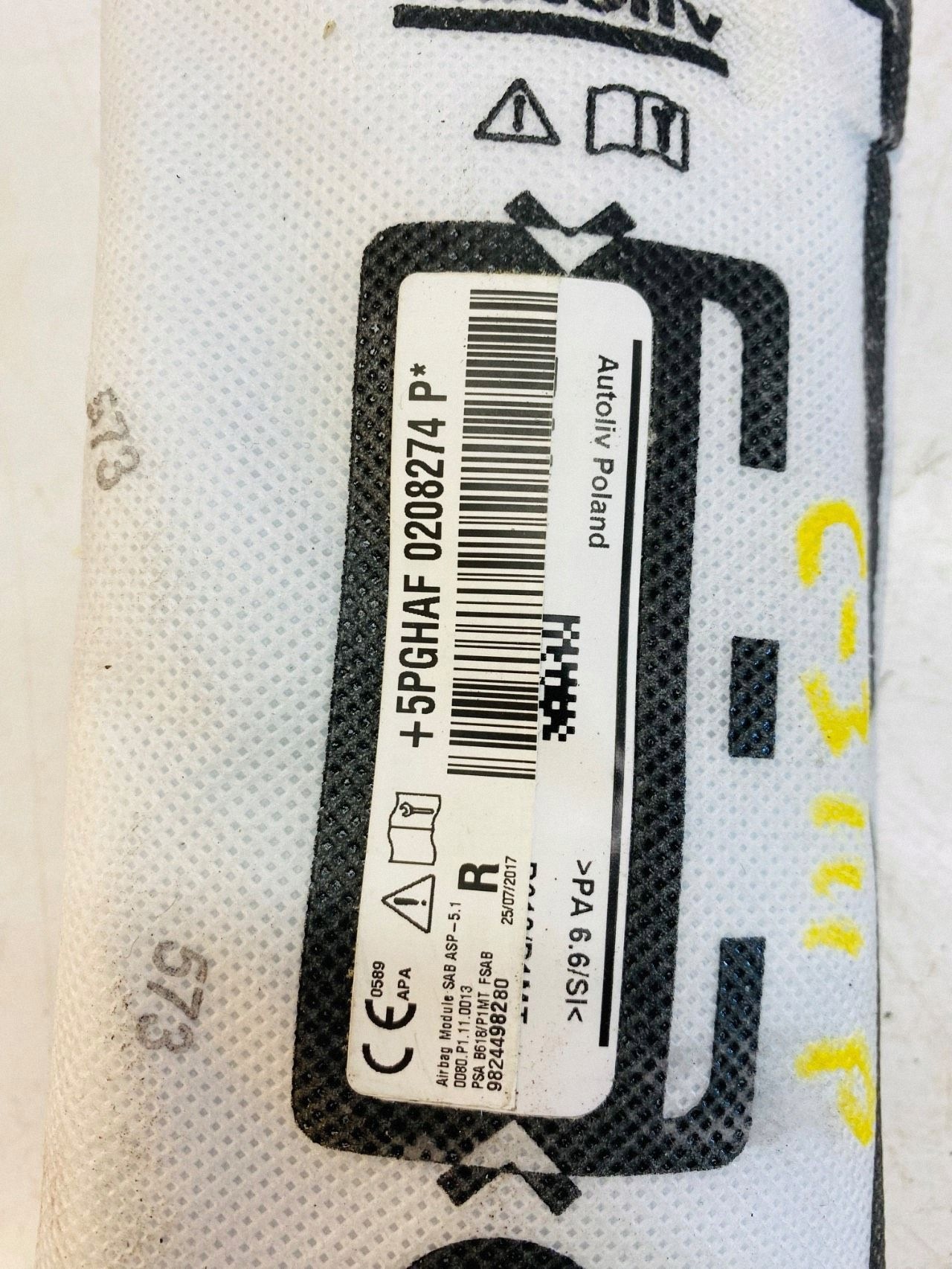 Assento de Poltrona Citroen OE 9824498280 Usado image 3
