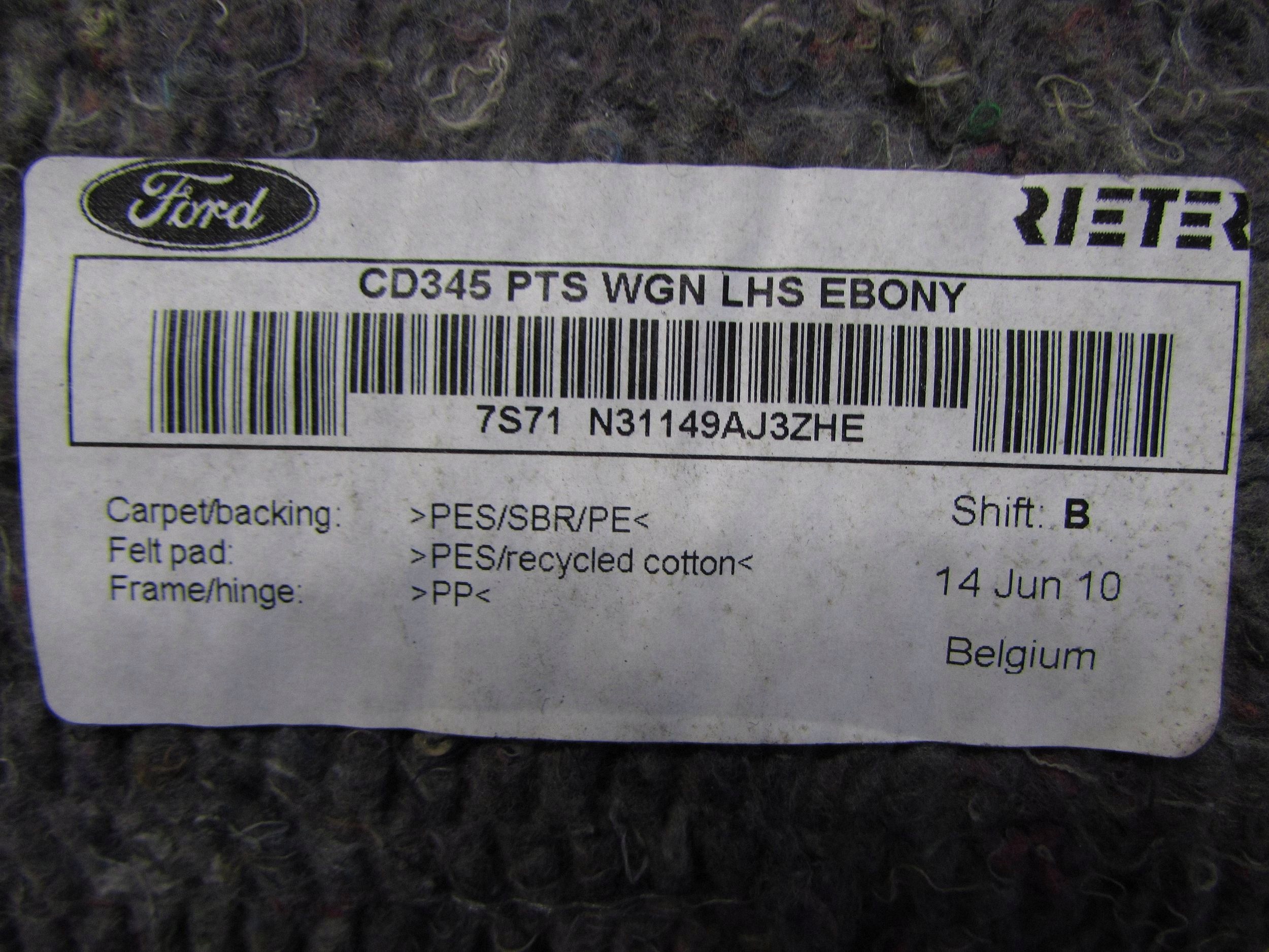 Panel lateral maletero Ford Mondeo MK4 07-10 image 3