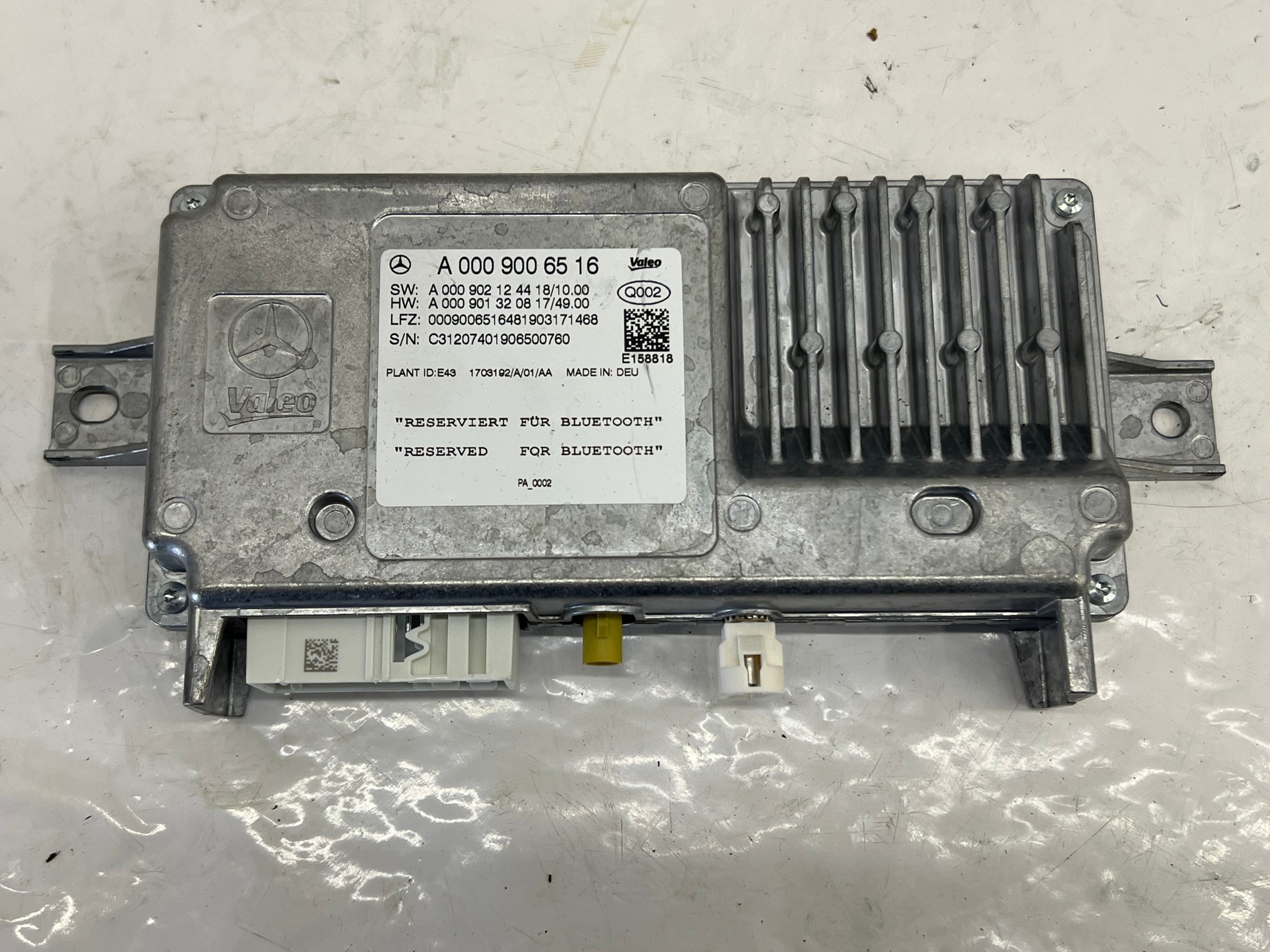 Module Bluetooth Mercedes Classe C W205 A0009006516 image 2
