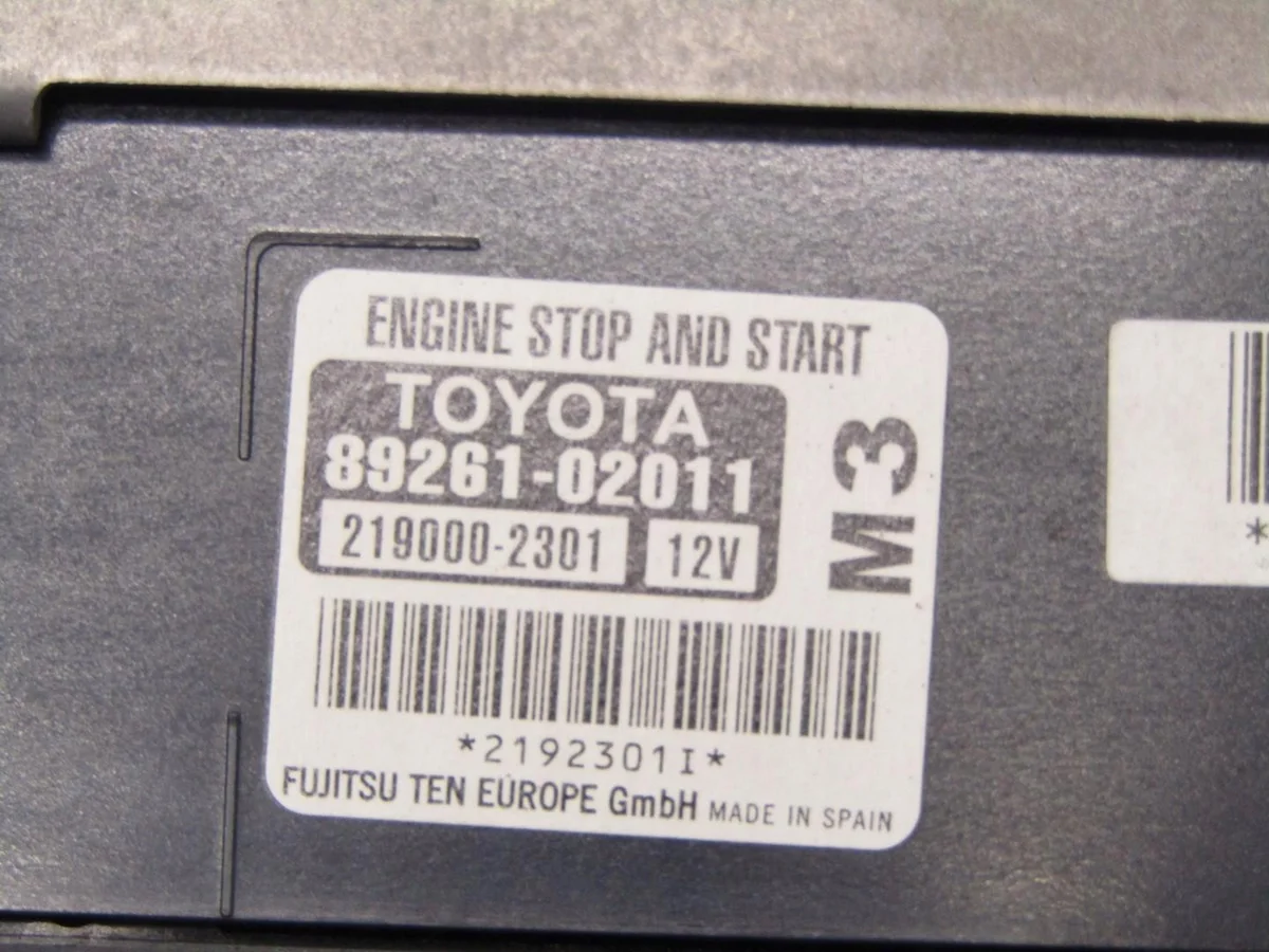 Module Start Stop Toyota Auris II 89261-02011 image 4