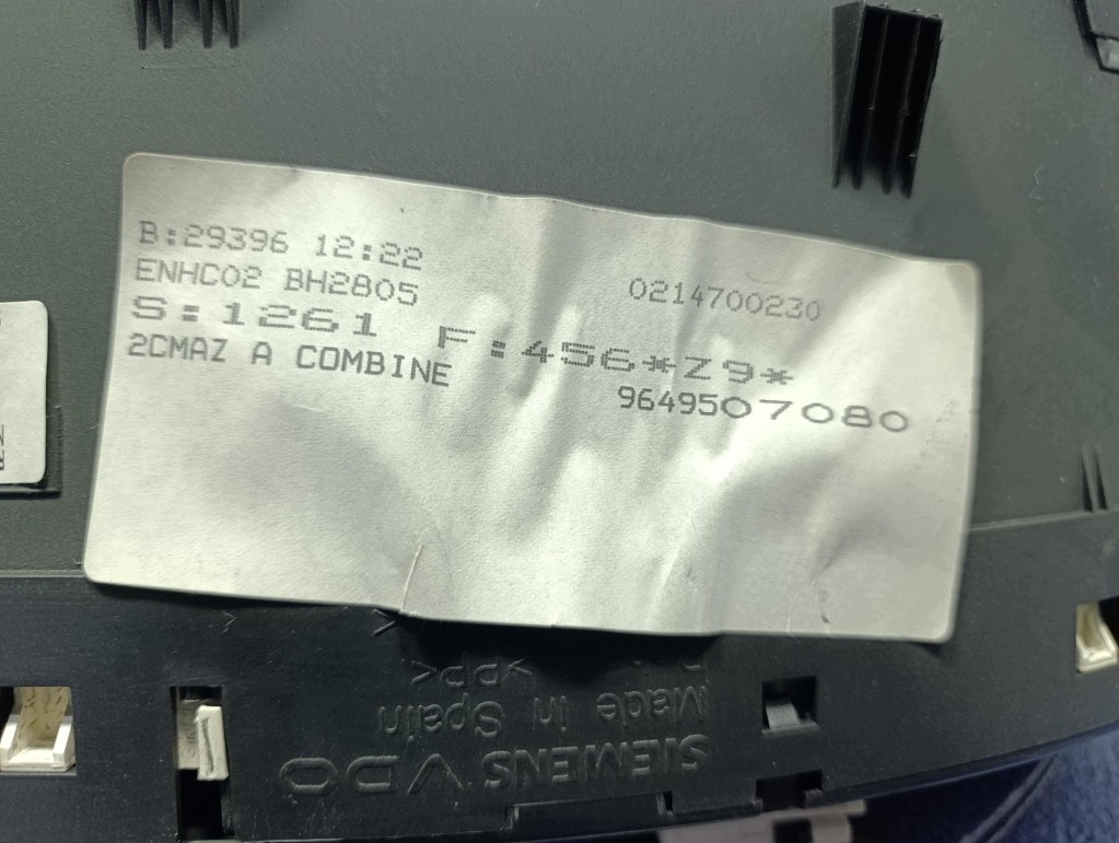 Peugeot 607 3.0 V6 Kombiinstrument 211 PS 9649507080 image 5