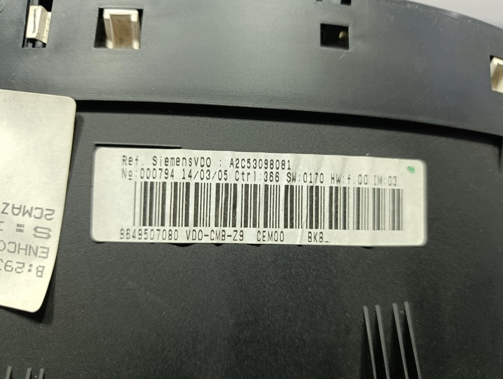 Peugeot 607 3.0 V6 Kombiinstrument 211 PS 9649507080 image 6
