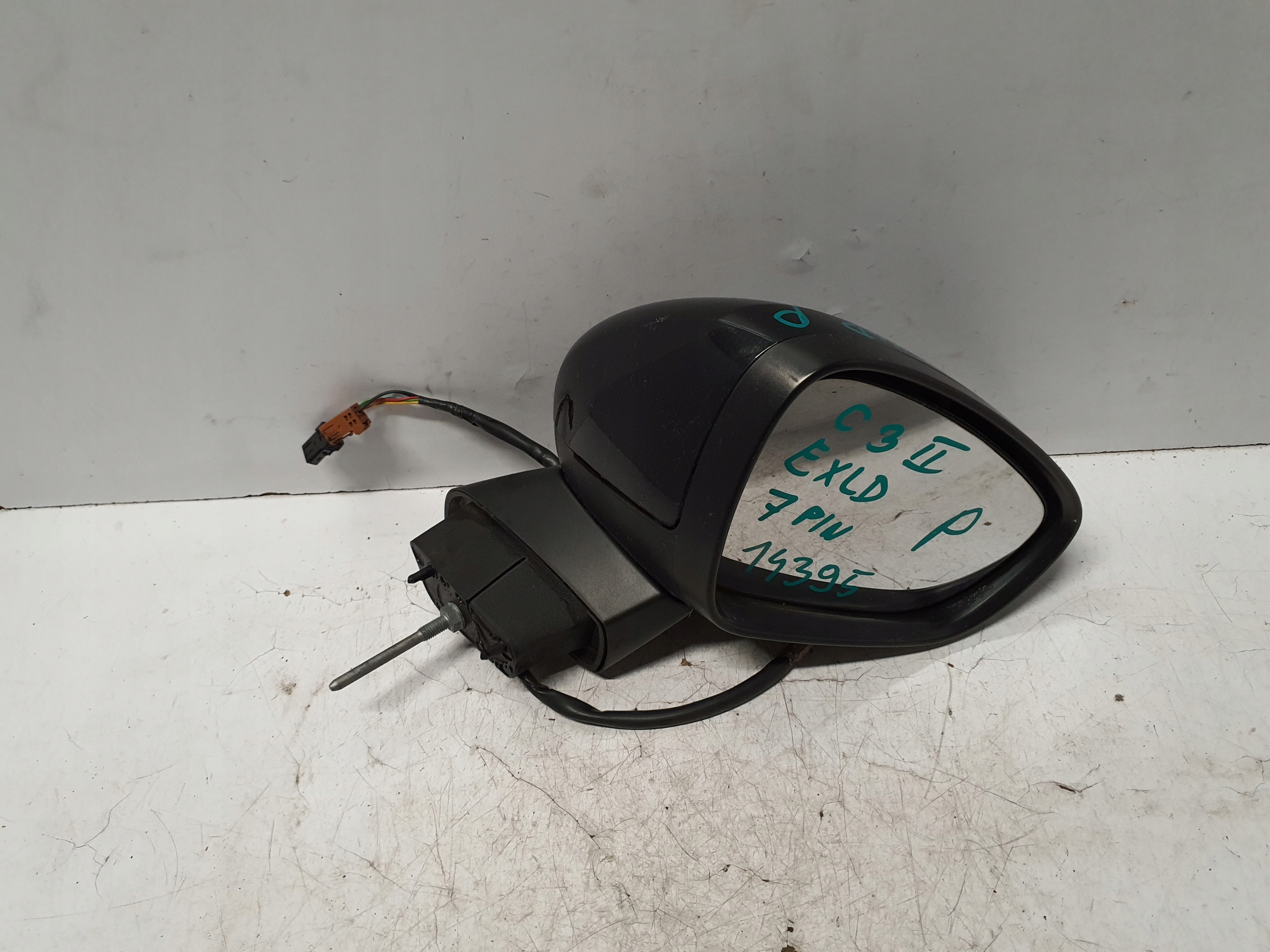 Oikea peili Citroen C3 II 09-15 7-pin käytetty OEM 14395