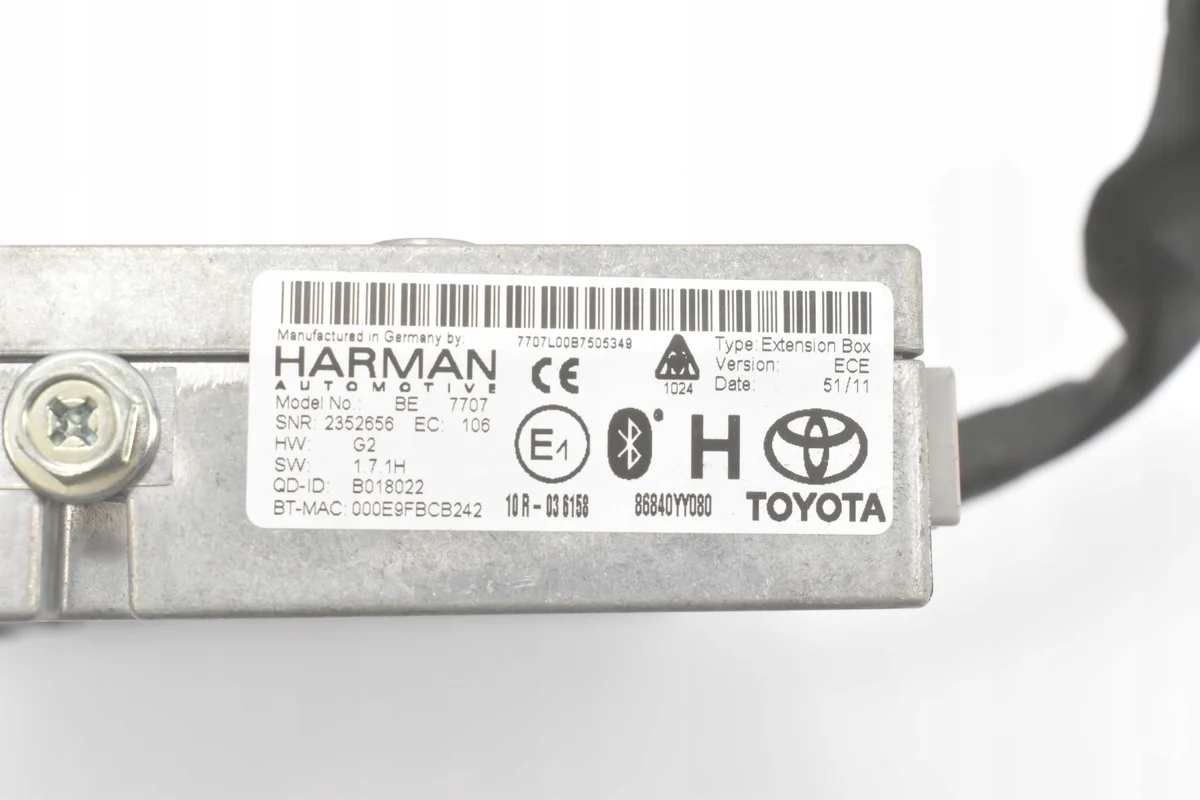 Harman GPS Navigation Module 86840-YY080 Toyota Prius image 4