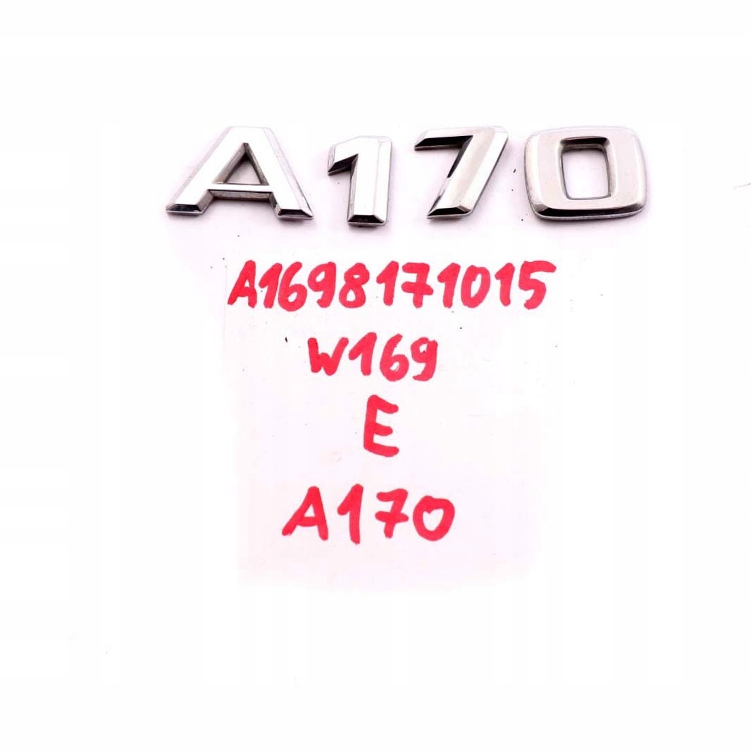 Mercedes W169 takaluukun merkki A1698171015
