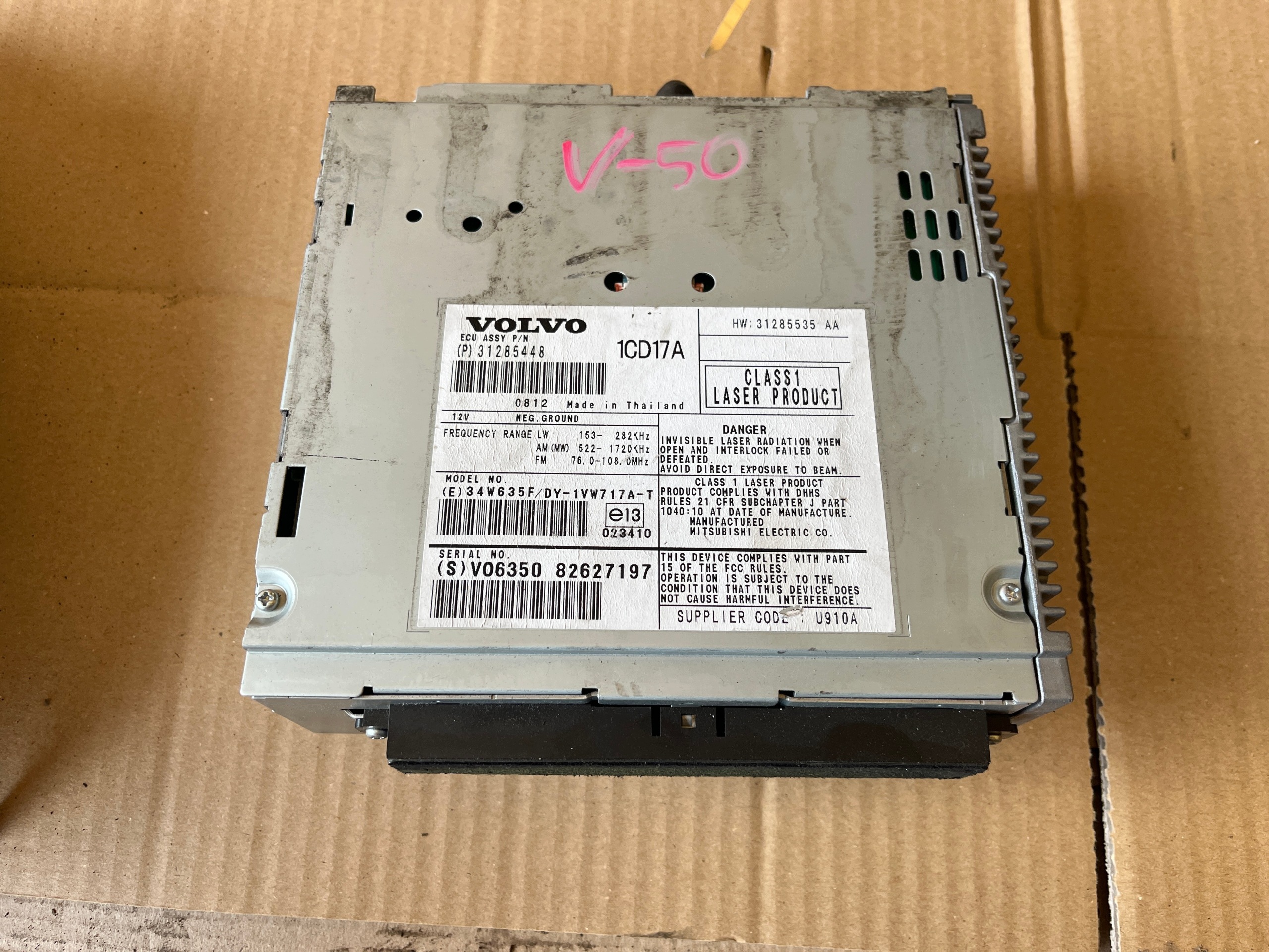 Autoradio CD Volvo S40 II V50 31285448 image 2