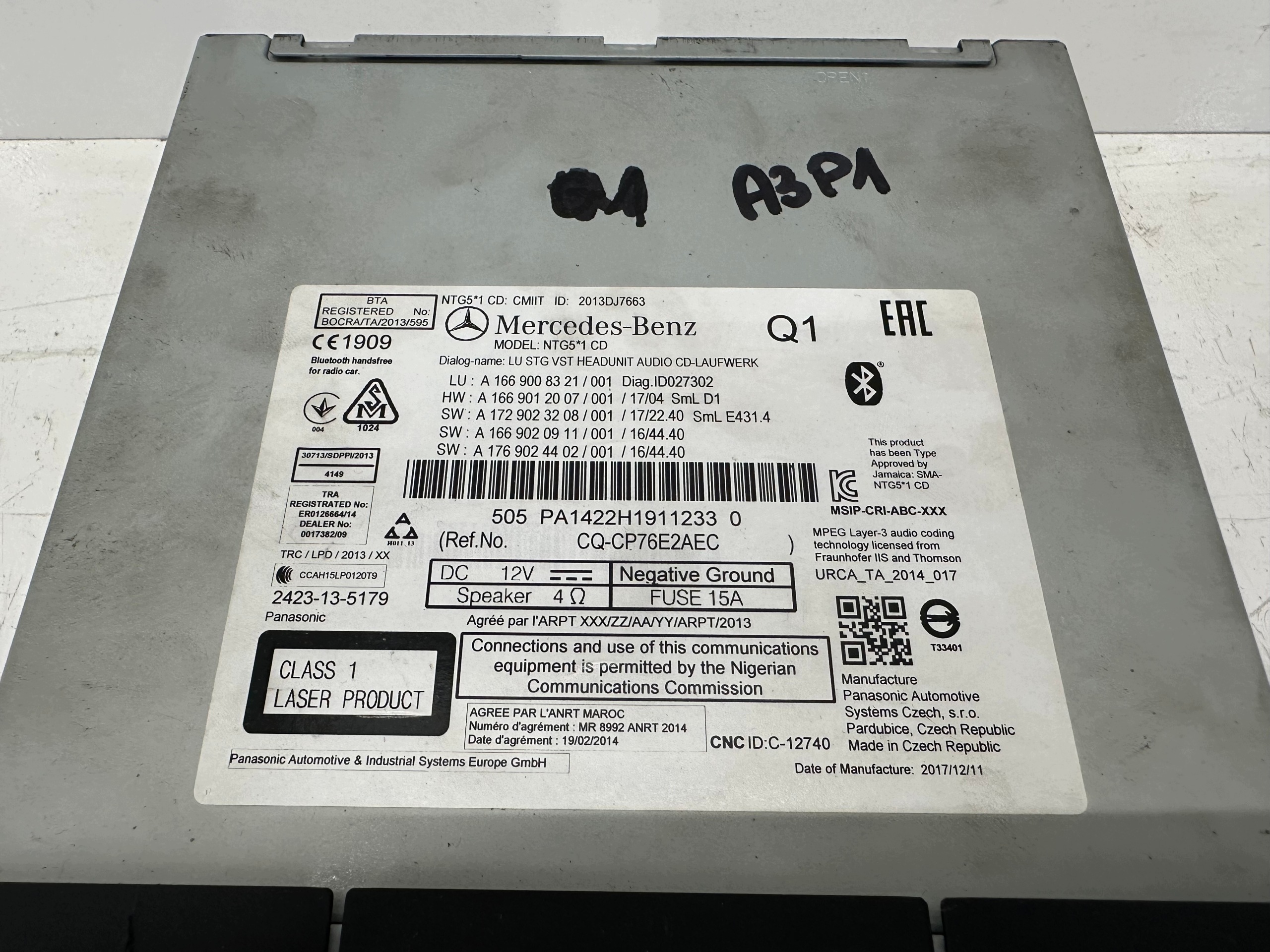 Radio CD Mercedes-Benz NTG5*1 OEM CDA1669008321 image 4