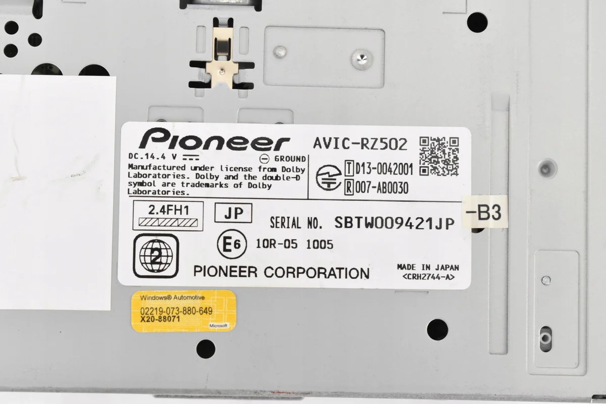 Pioneer AVIC-RZ502 Navigation Radio Använd image 4