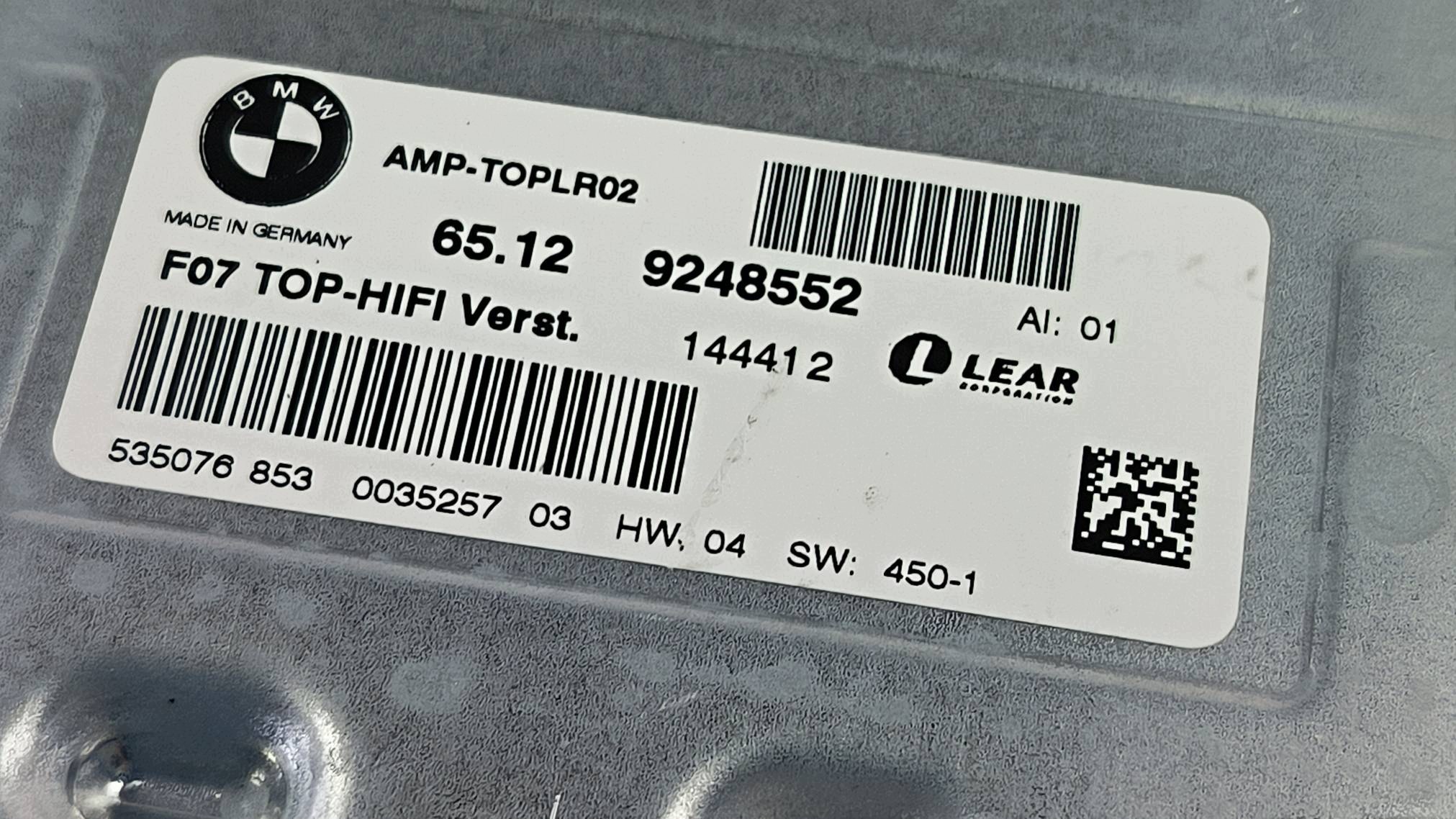 Amplificador HIFI BMW F02 750Li xDrive 9248552 image 3