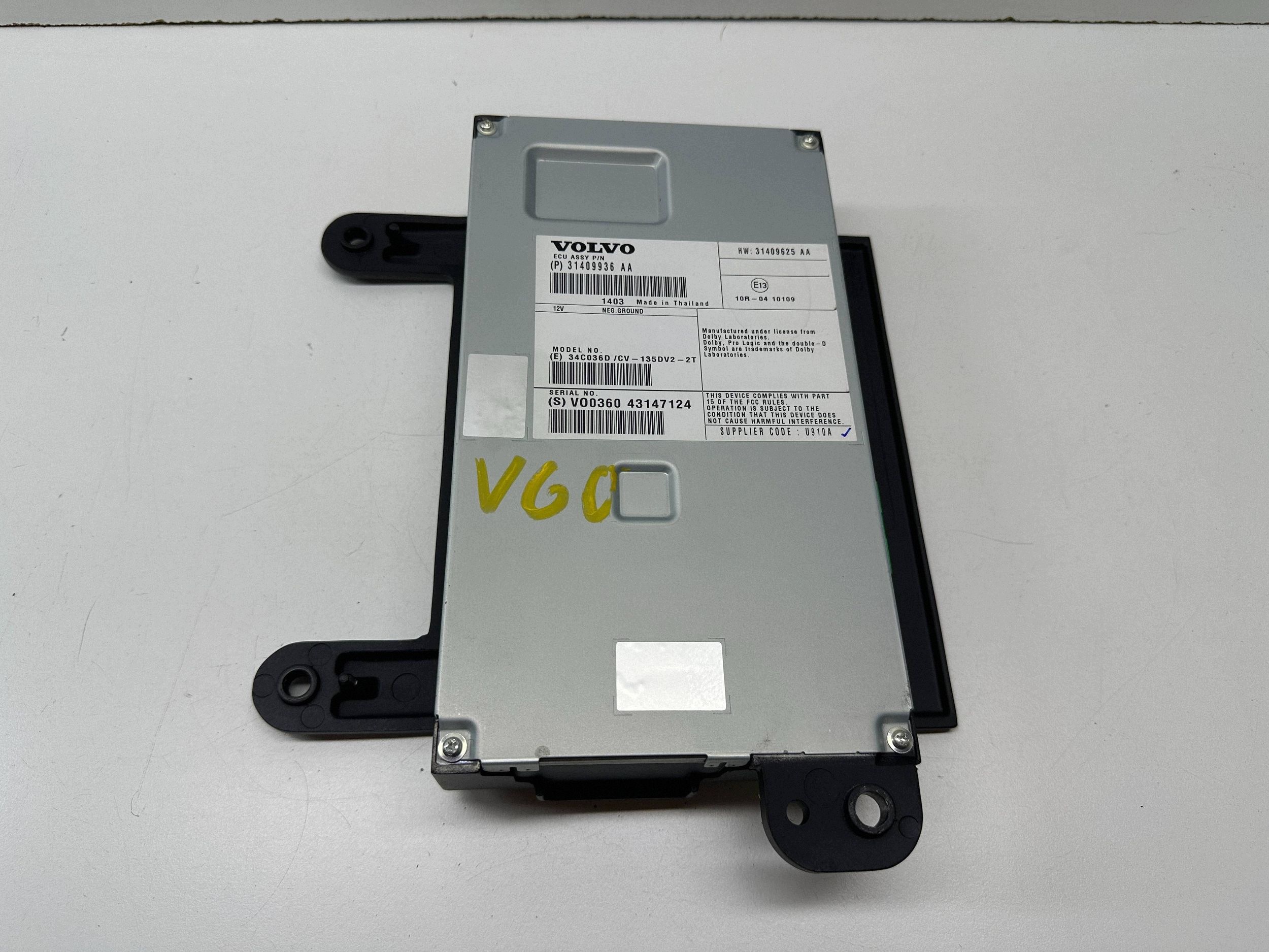 VOLVO V60 2014 Versterker 31409936 image 2