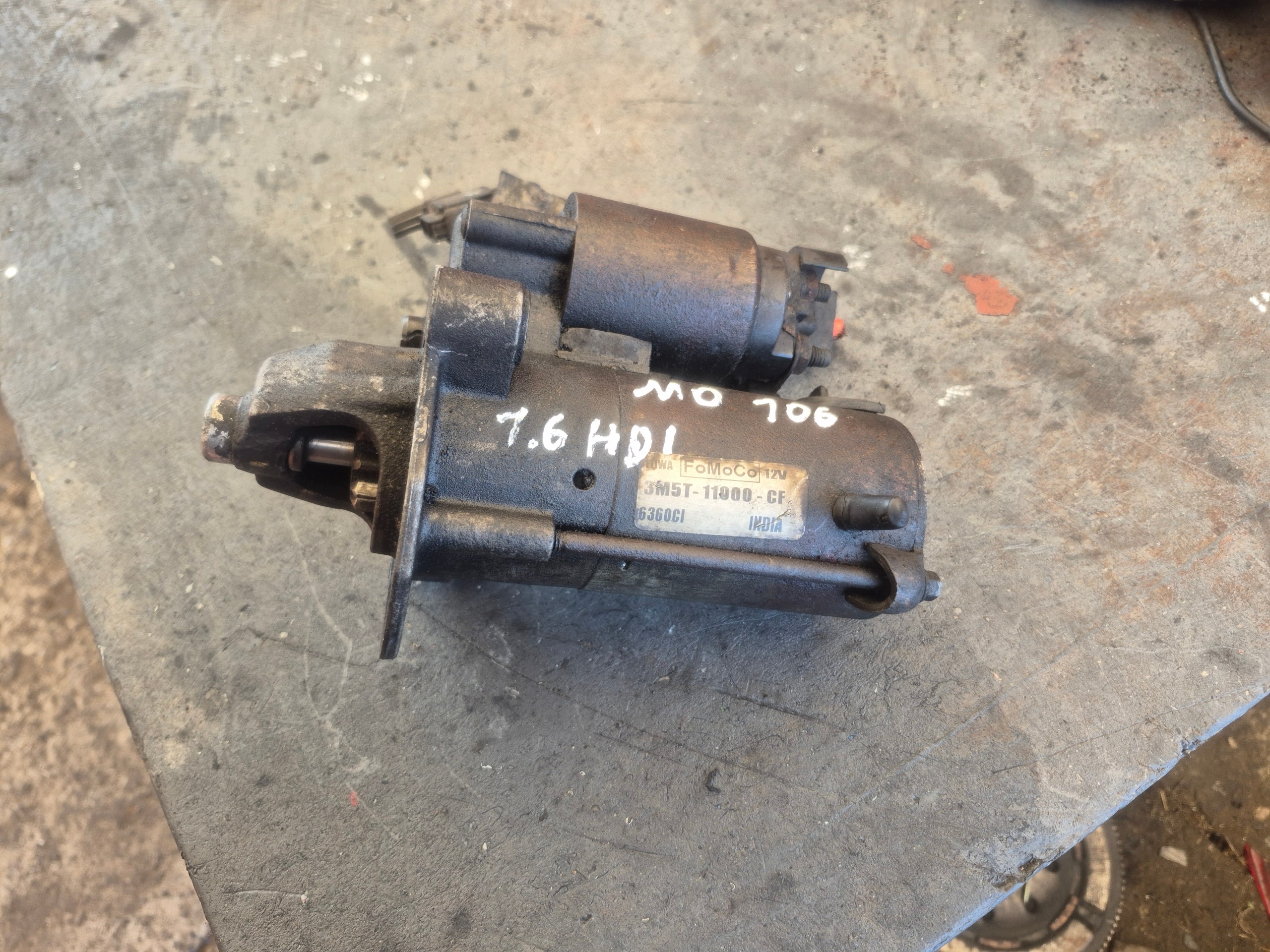 Startmotor Peugeot 1.6HDI 3M5T-11000-CF image 2