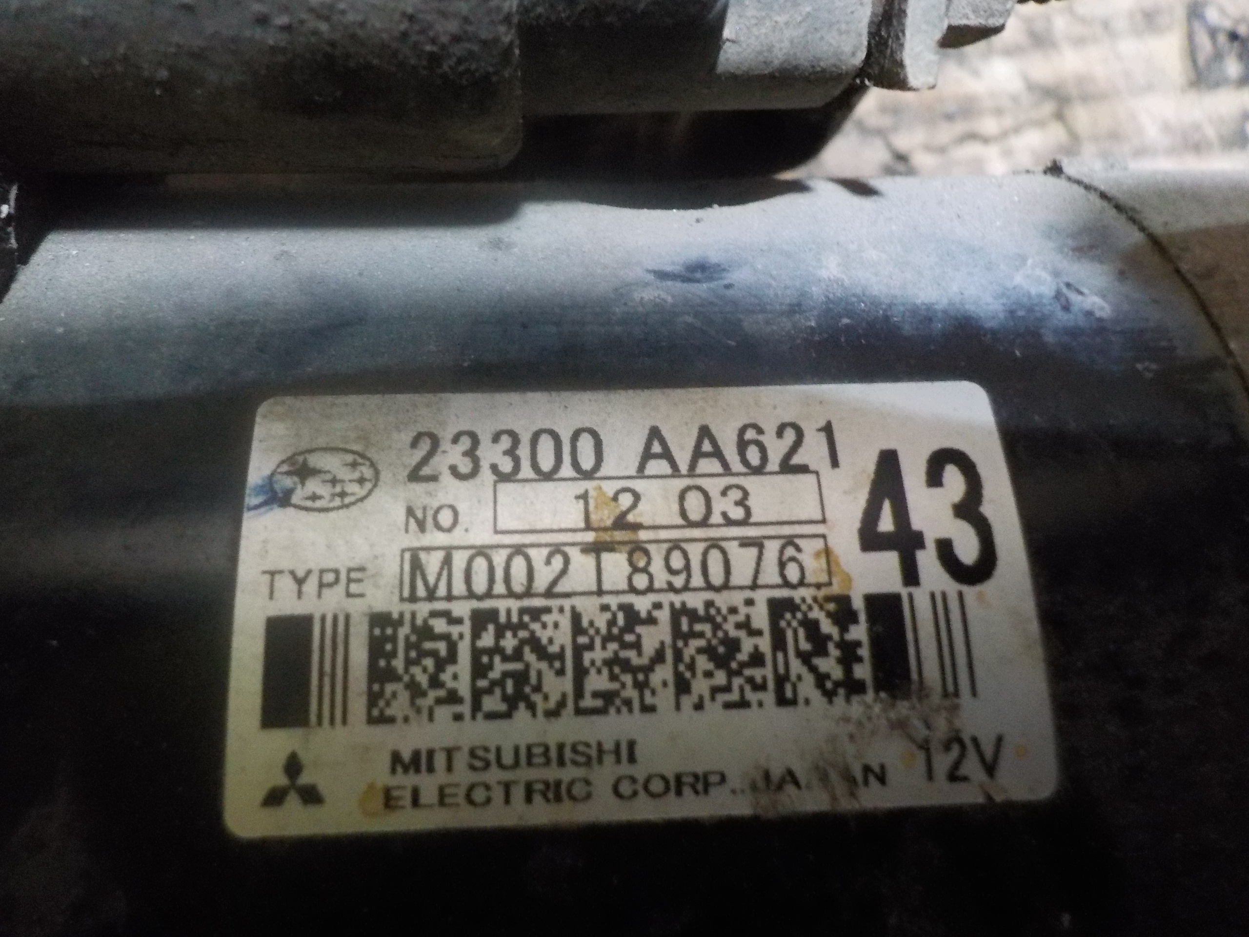 Démarreur Subaru Outback 2.0D 23300AA621 image 4