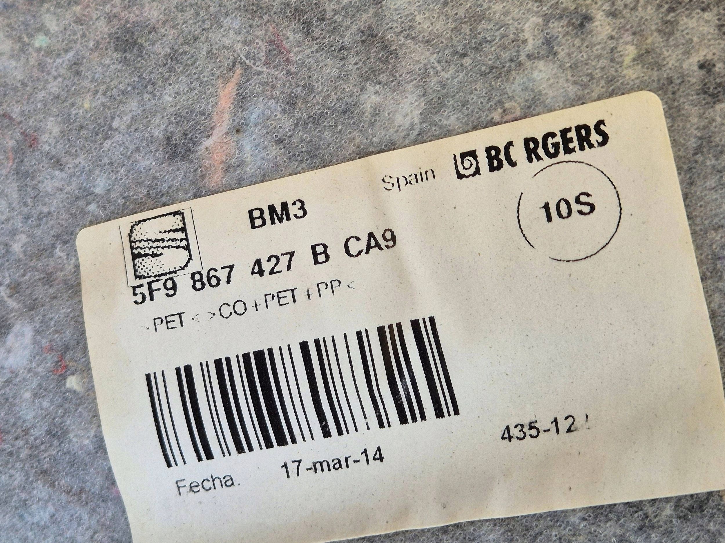 Seat Leon 5F Panneau Coffre Gauche 5F9867427B image 4