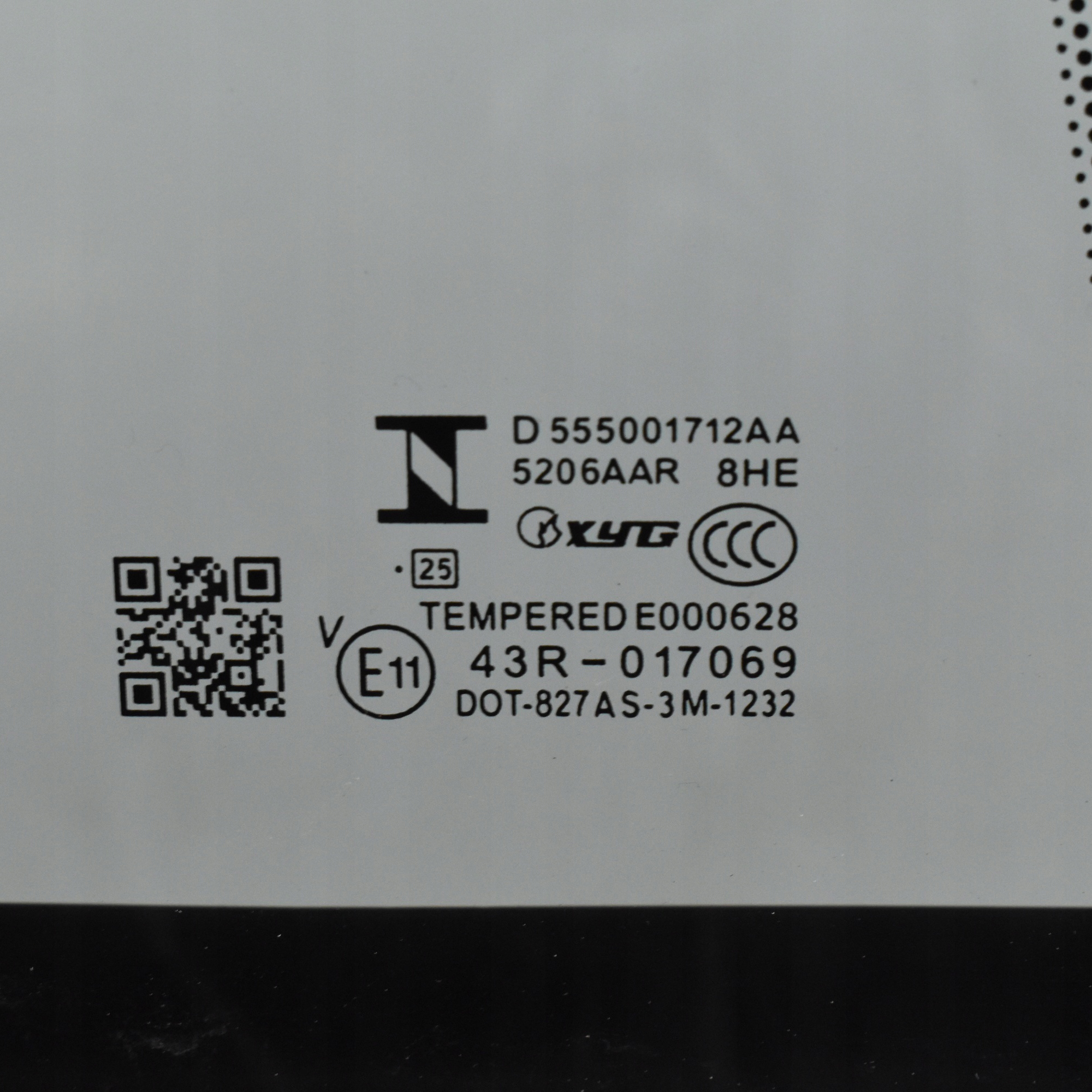 Sivulasi taka vasen pieni kolmio Jaecoo 5 J5 OEM 554002846AA