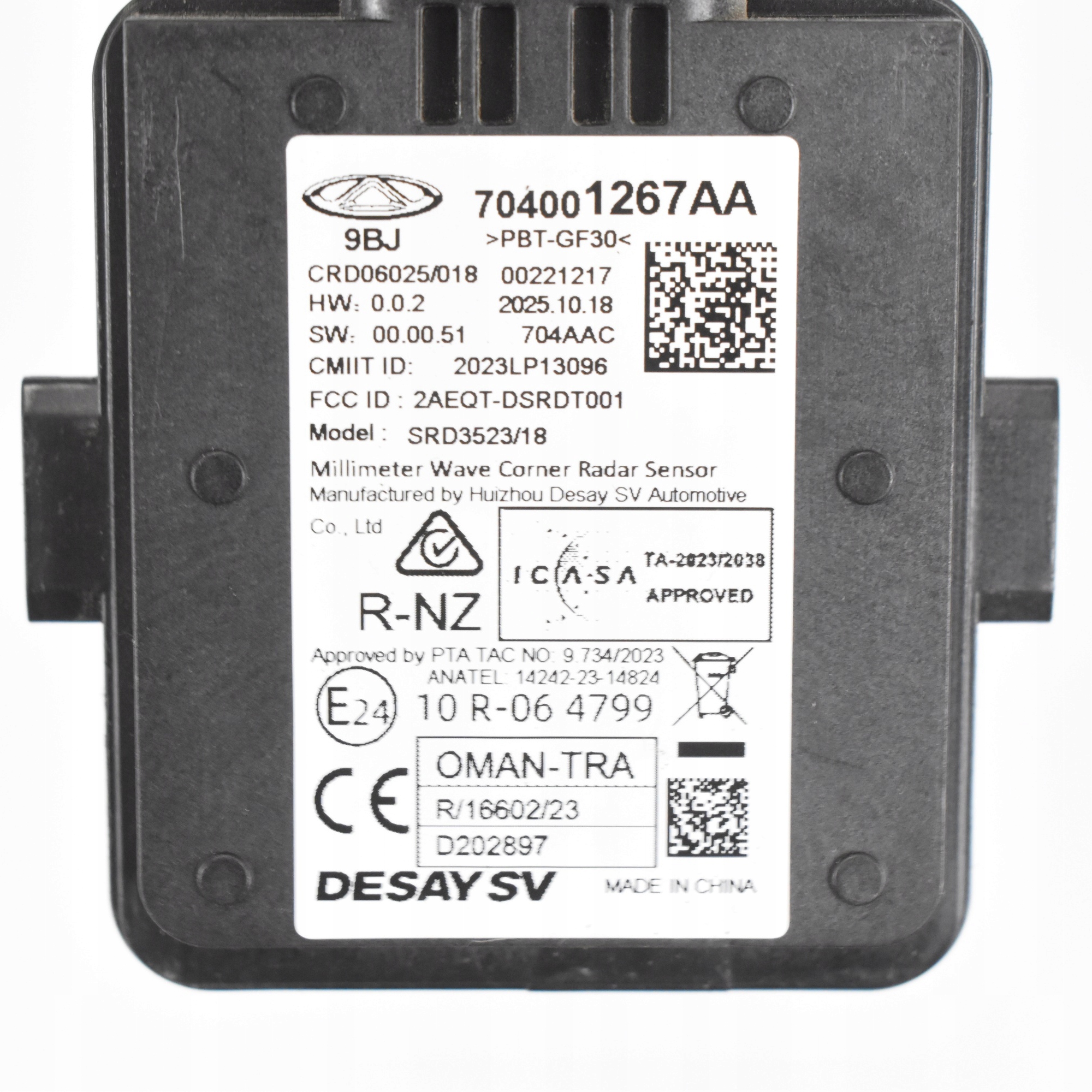 Totwinkelassistent Sensor Rechts Hinten Chery Tiggo 7 image 3