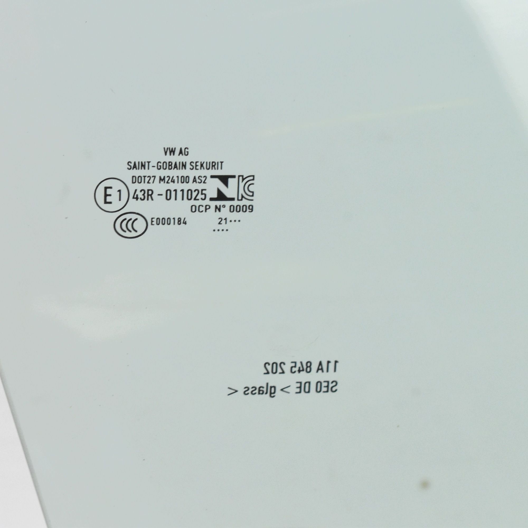 Vidro da Porta Dianteiro Direito Verde VW ID.4 11A845202 image 4