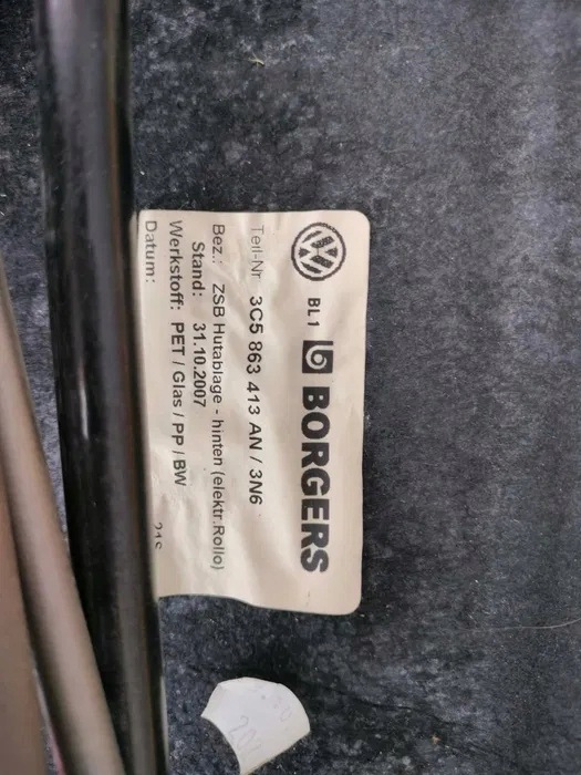 Heckscheiben-Rollo VW Passat B6 3C5863413AN image 7